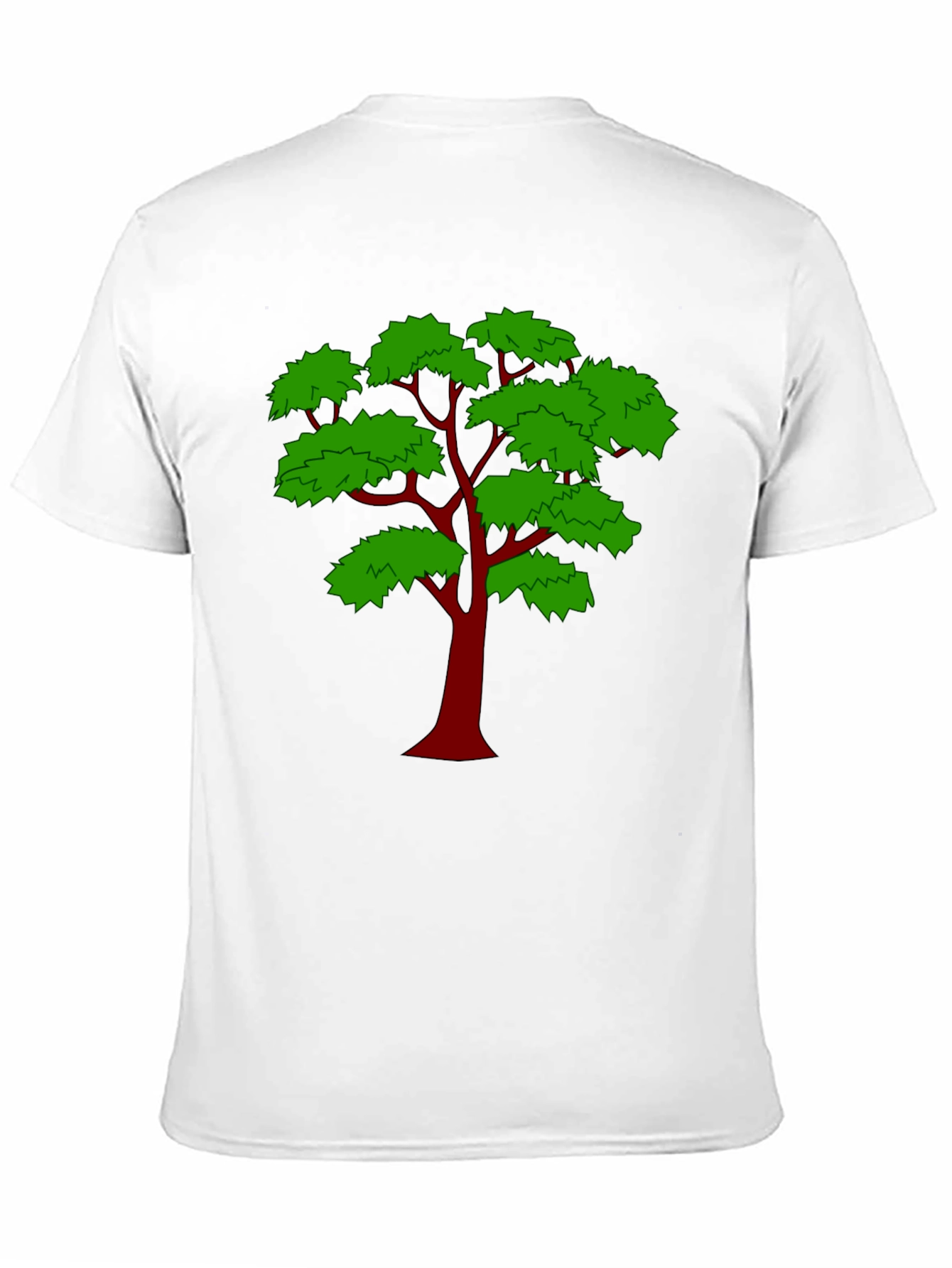 Unique Tree Graphic Print Black T-Shirt