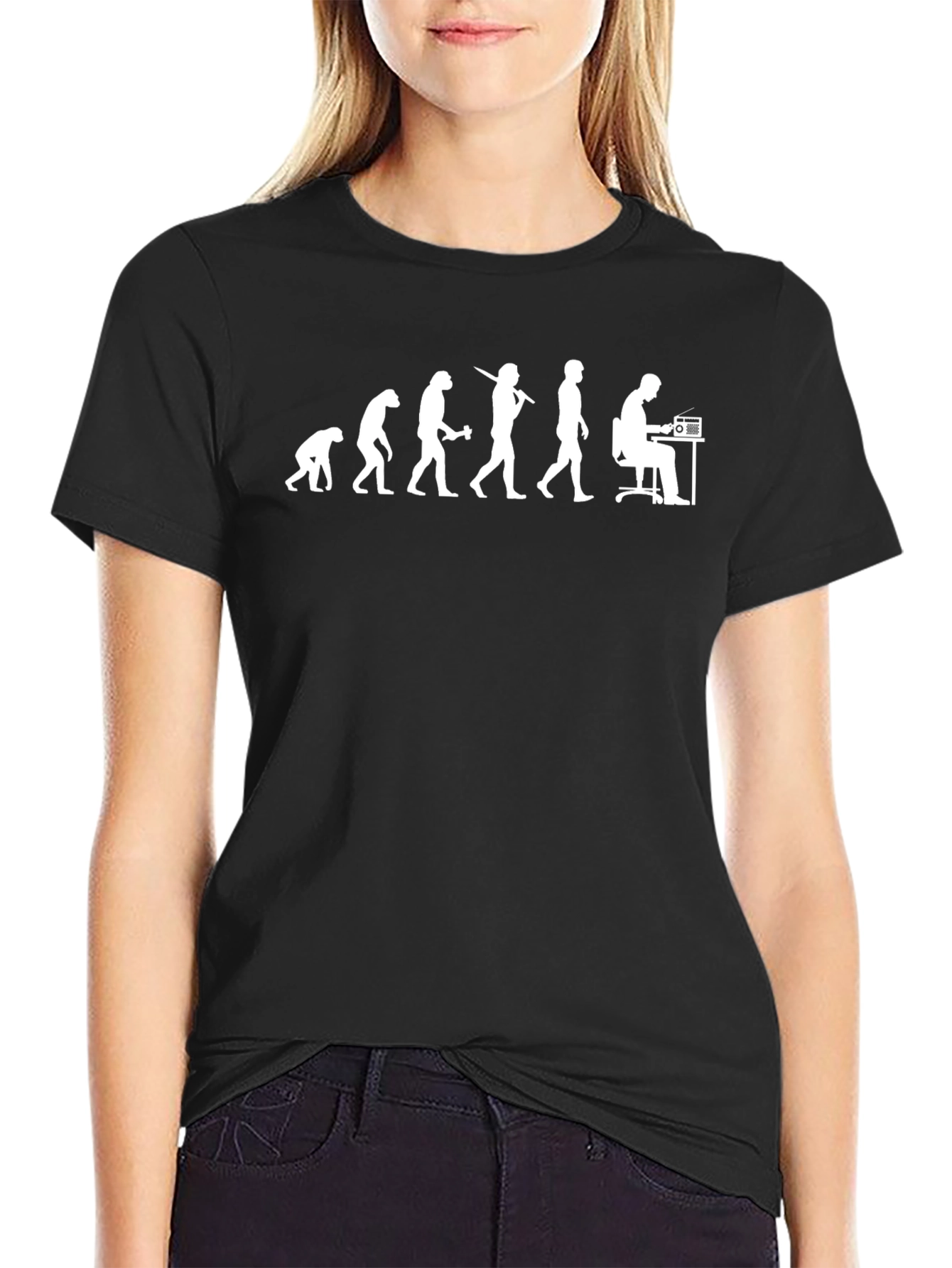 Evolution of Programmer Black T-Shirt