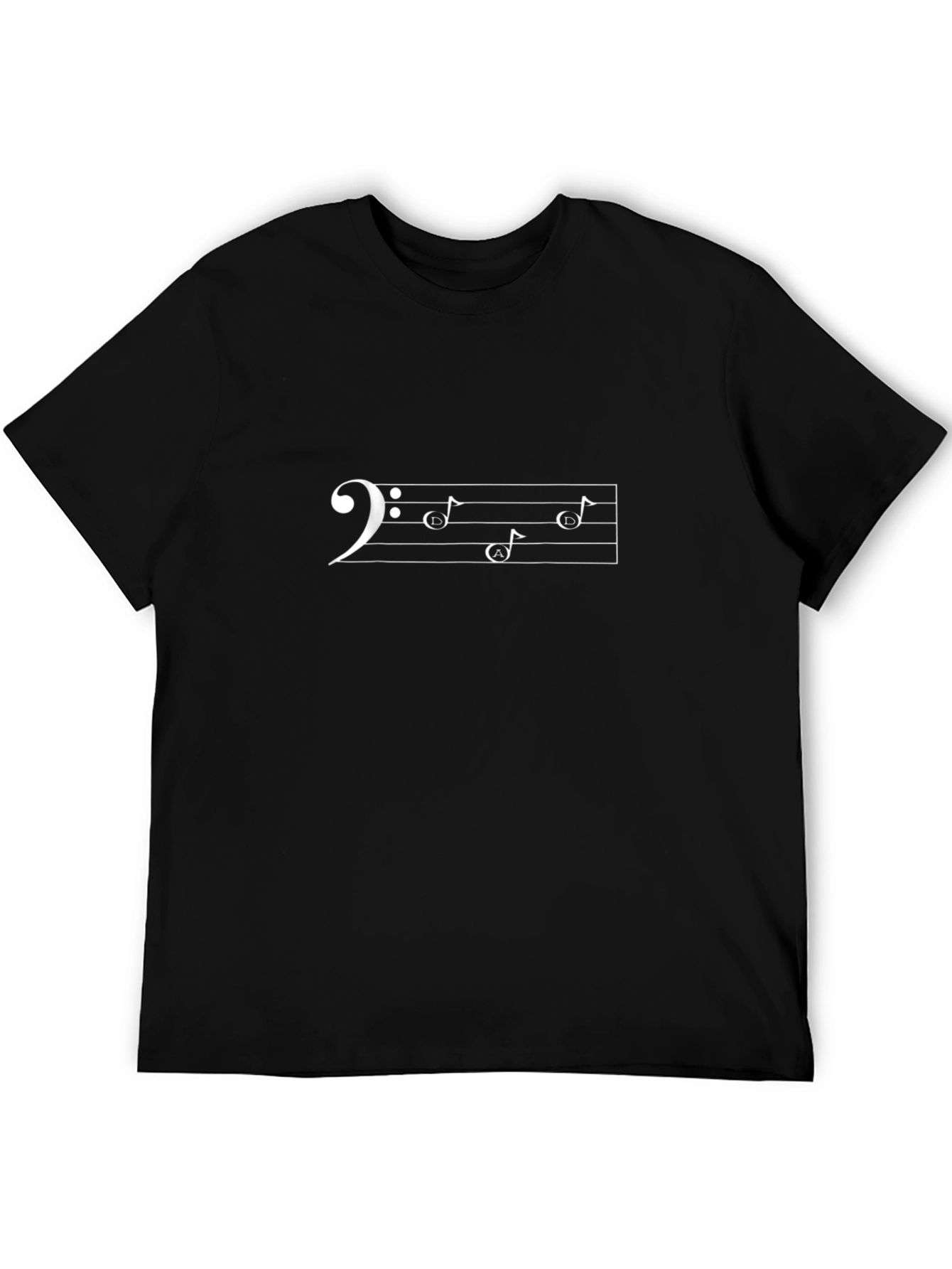 Bass Clef Musical Note Graphic T-Shirt