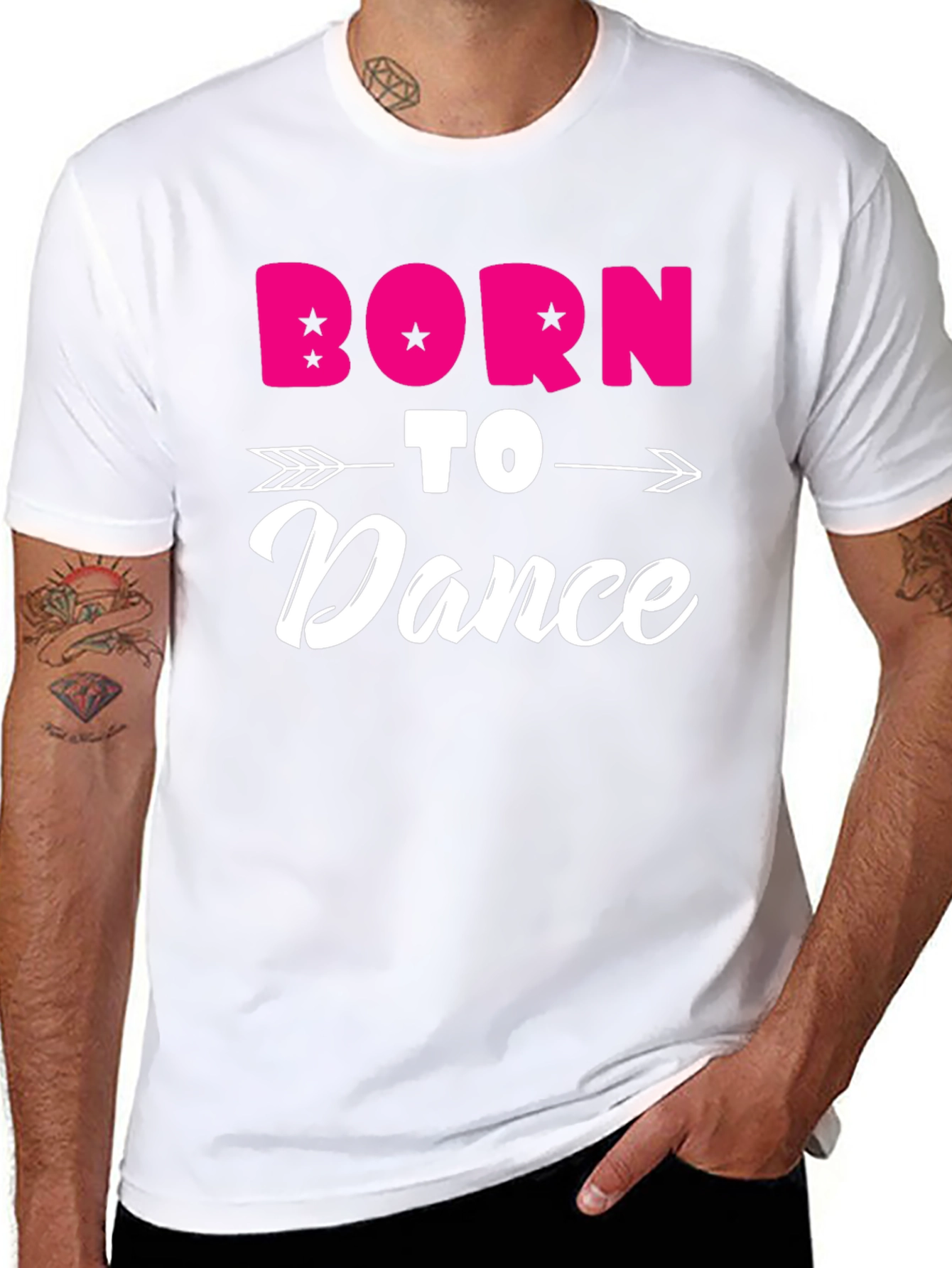 Born to Dance Black Graphic Tee Shirt