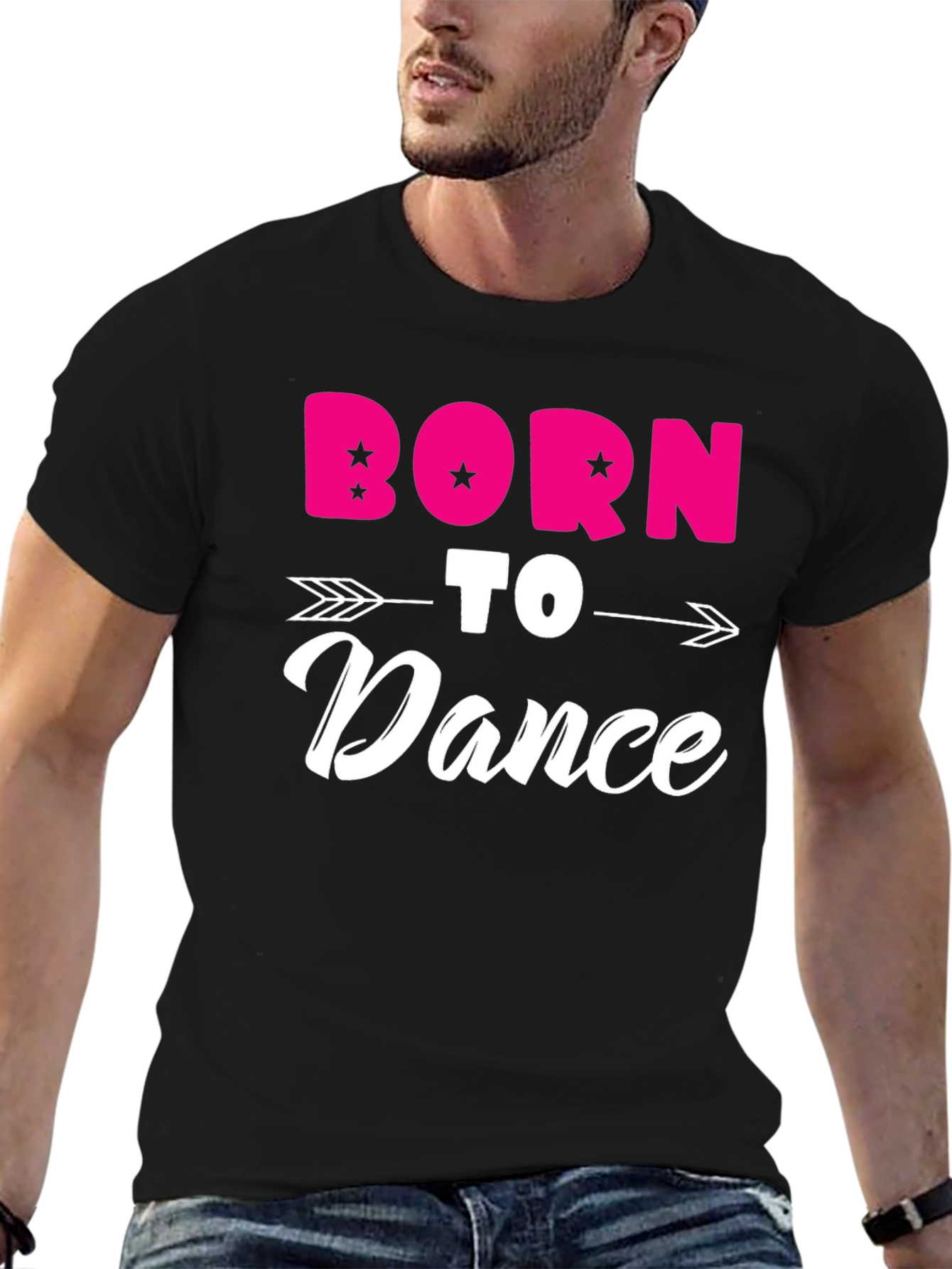 Born to Dance Black Graphic Tee Shirt