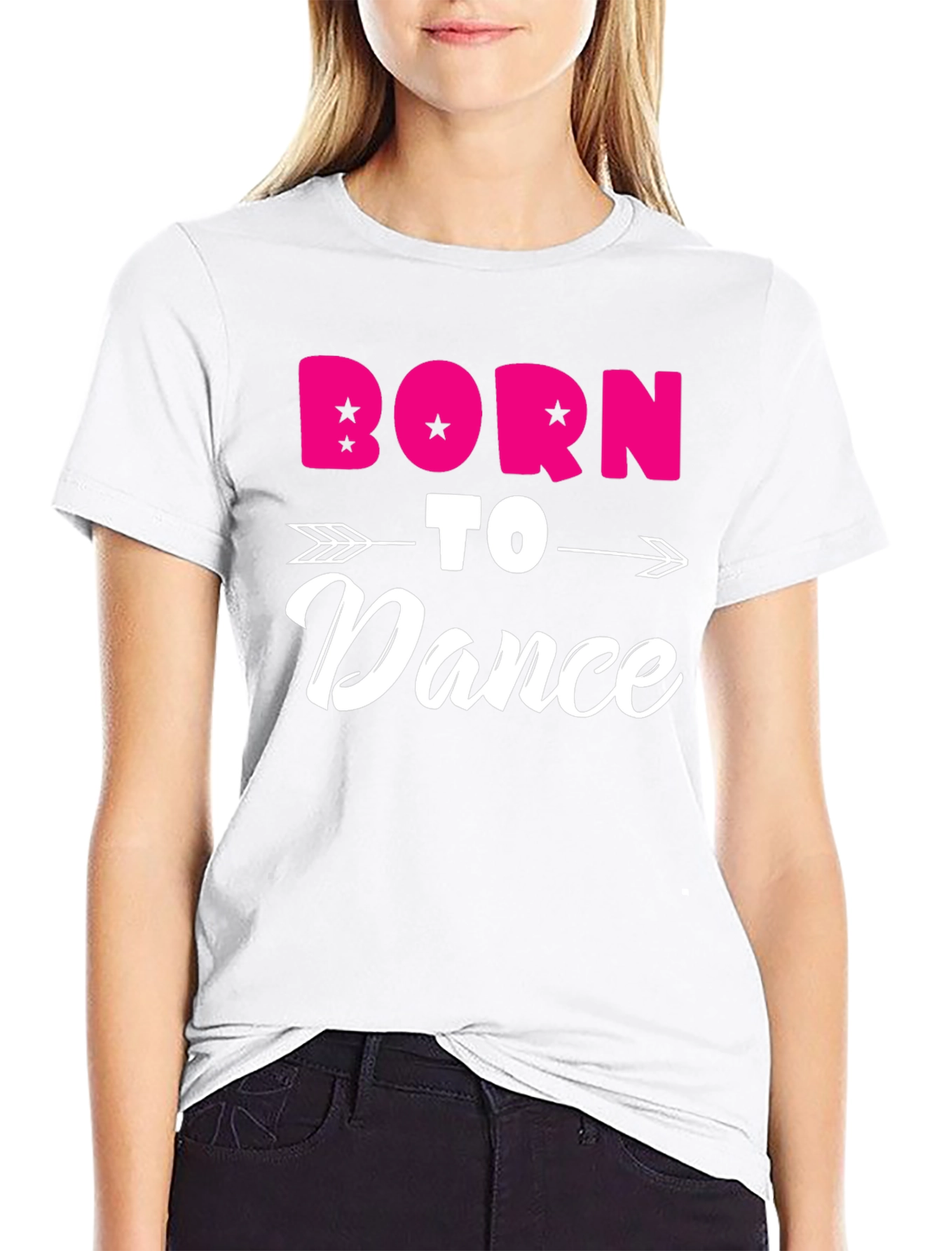 Born to Dance Black Graphic Tee Shirt