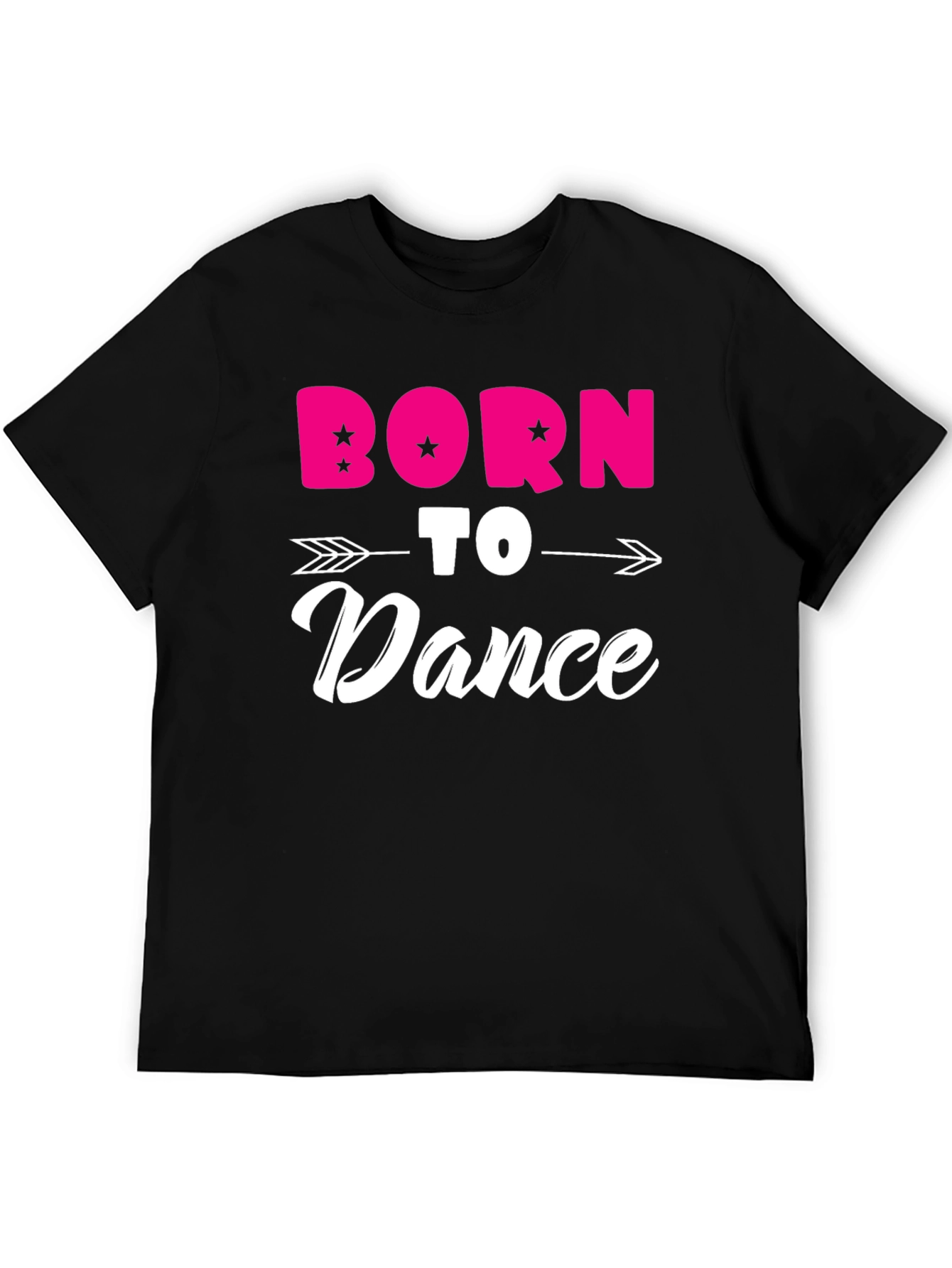 Born to Dance Black Graphic Tee Shirt