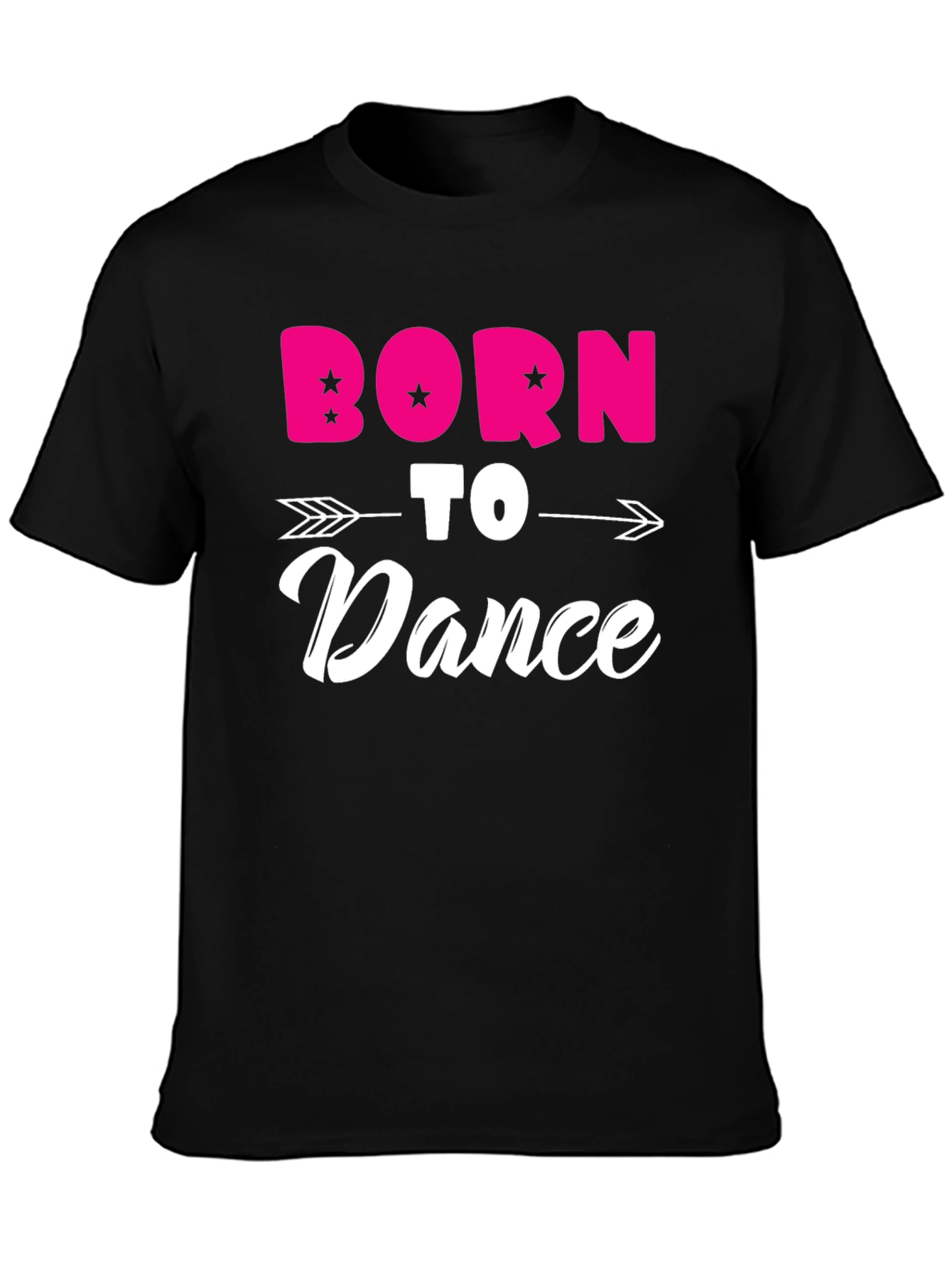 Born to Dance Black Graphic Tee Shirt