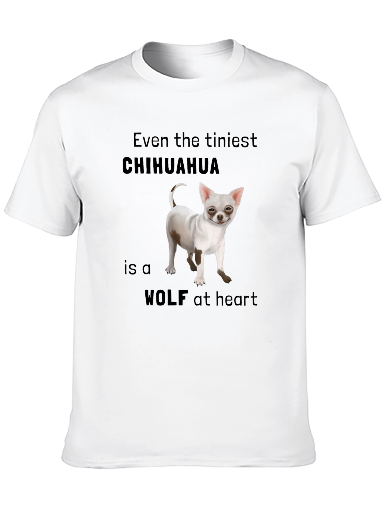 Chihuahua Wolf Heart T-Shirt