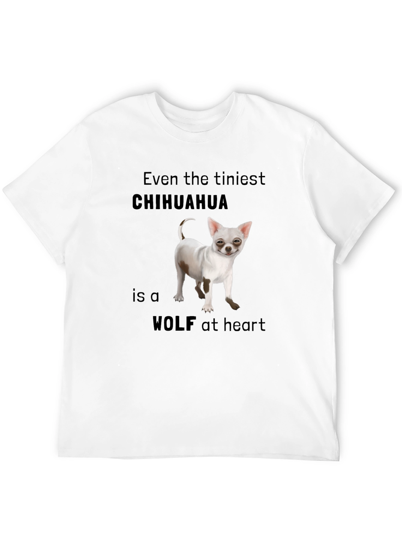 Chihuahua Wolf Heart T-Shirt