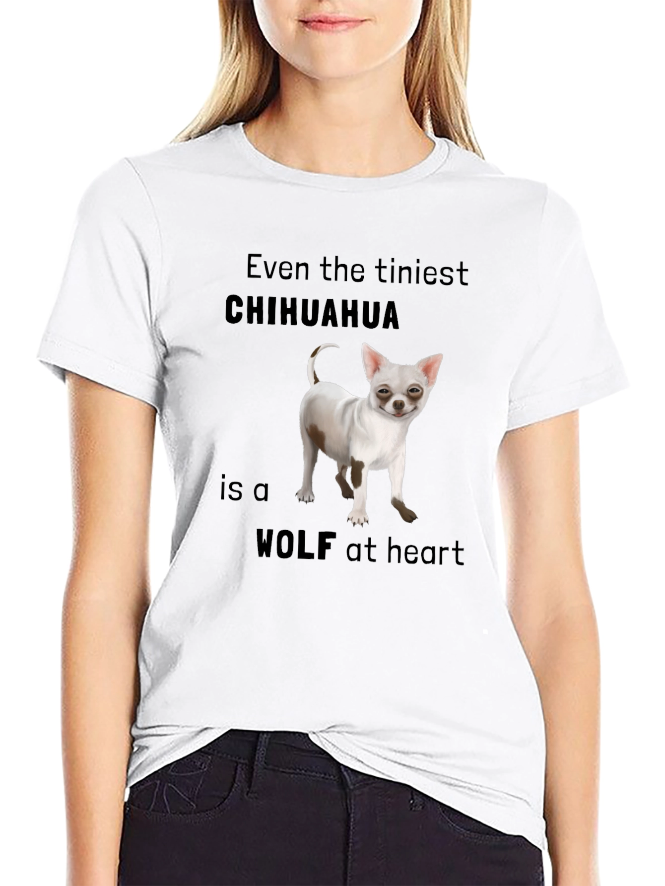 Chihuahua Wolf Heart T-Shirt
