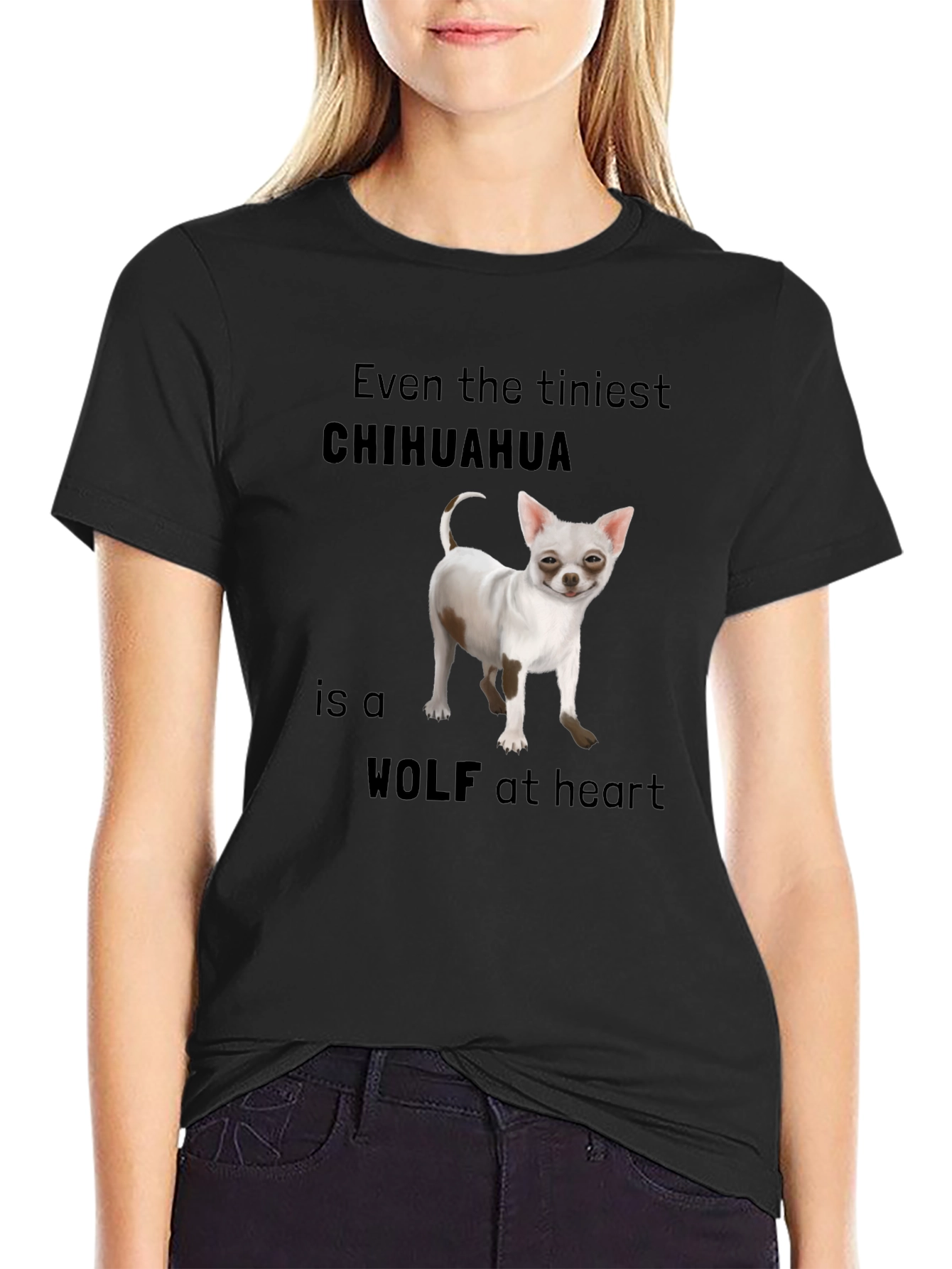 Chihuahua Wolf Heart T-Shirt