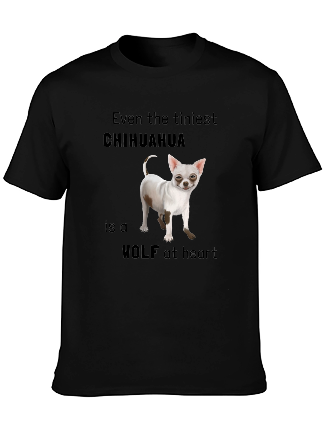 Chihuahua Wolf Heart T-Shirt