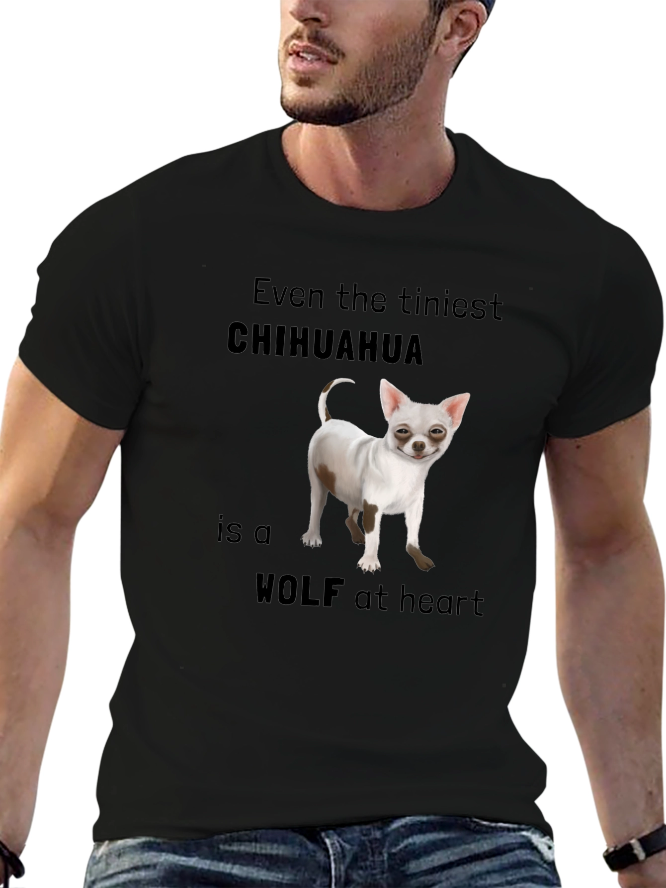 Chihuahua Wolf Heart T-Shirt