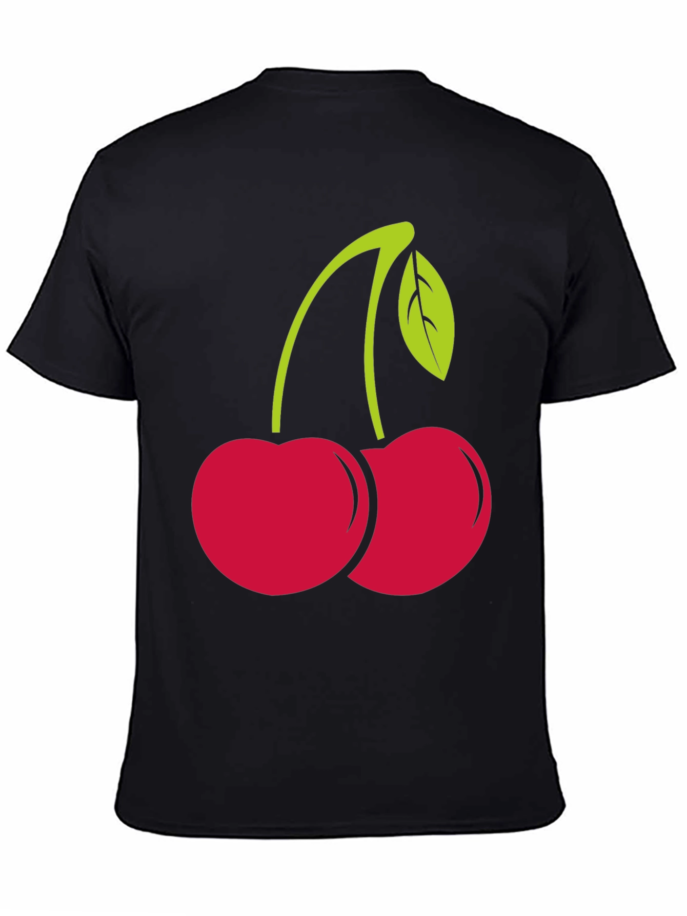 Cherry Graphic Black Tee Shirt