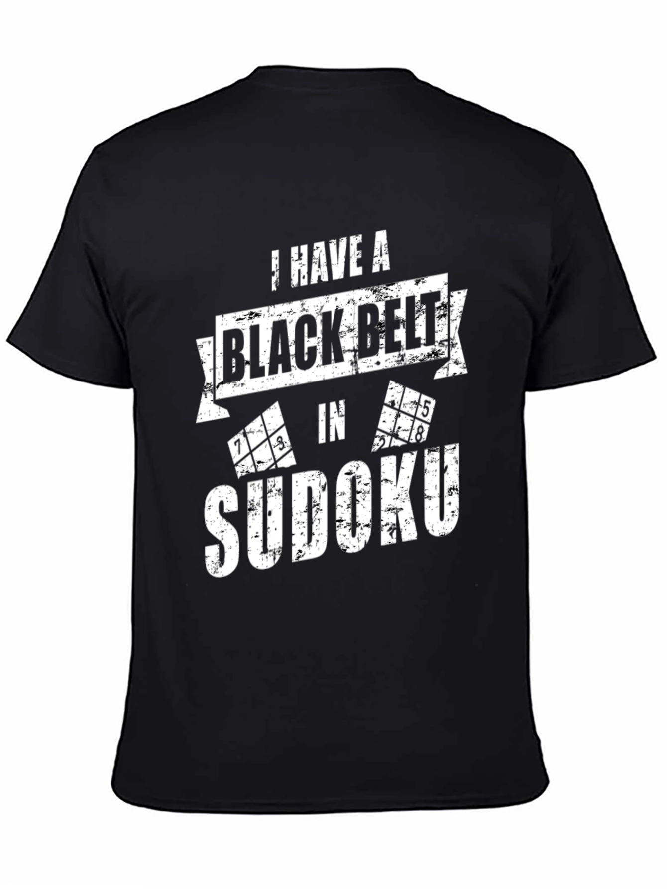 Black Belt Sudoku T-Shirt - Puzzle Master Tee