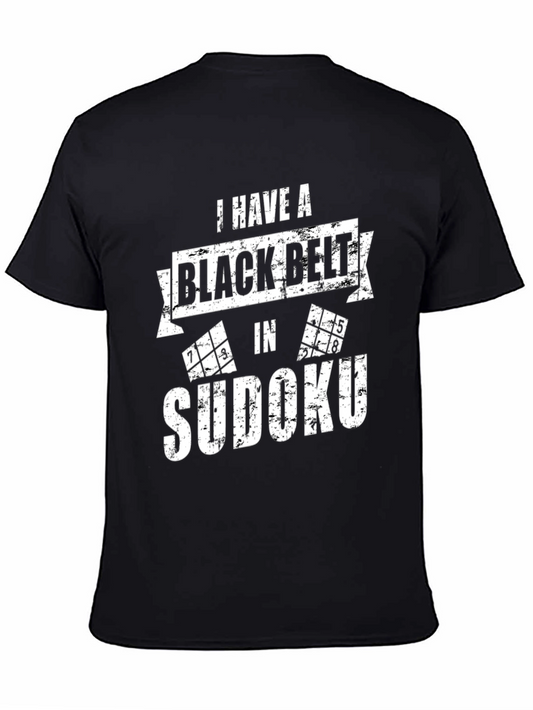 Black Belt Sudoku T-Shirt - Puzzle Master Tee