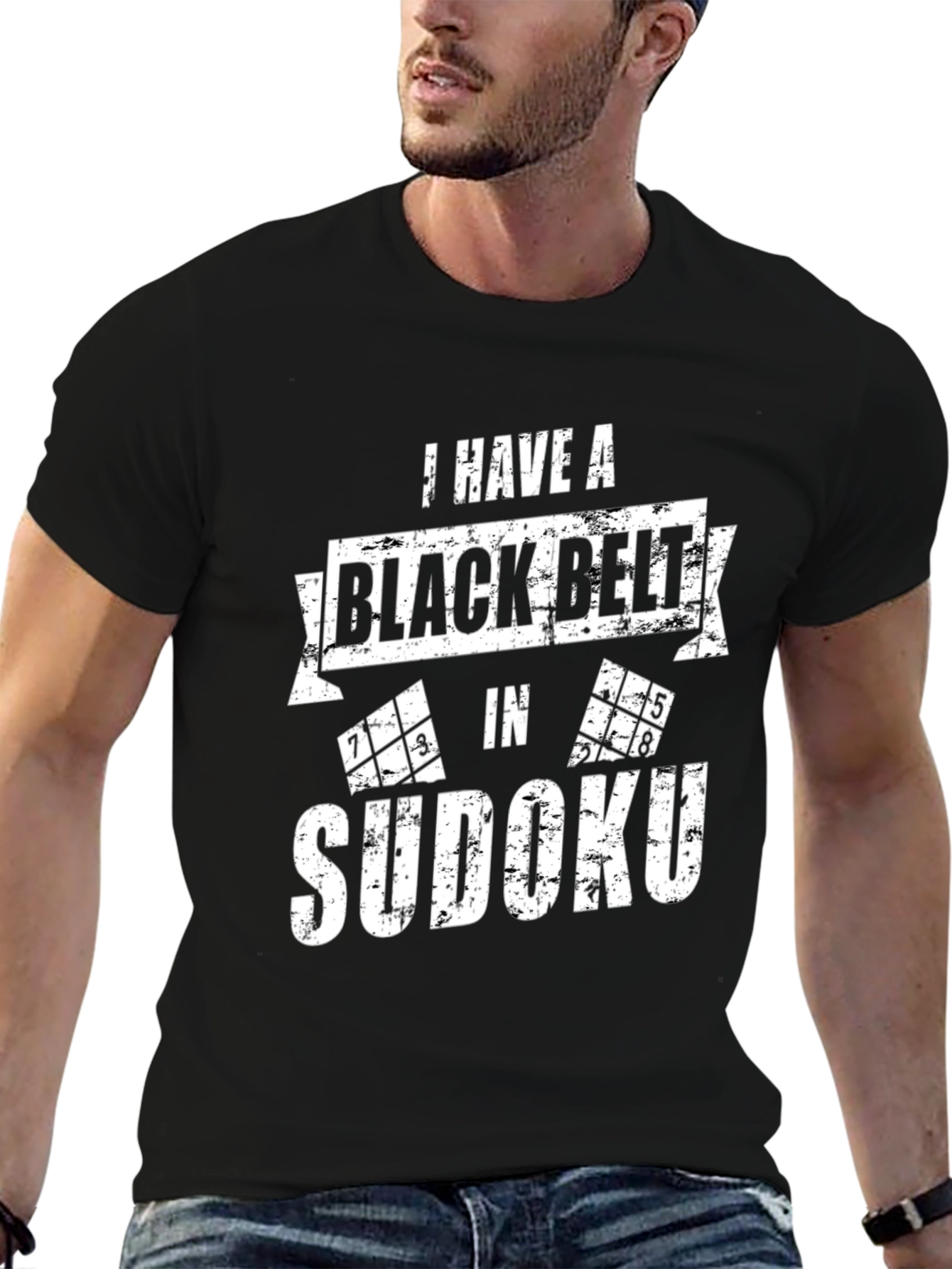 Black Belt Sudoku T-Shirt - Puzzle Master Tee