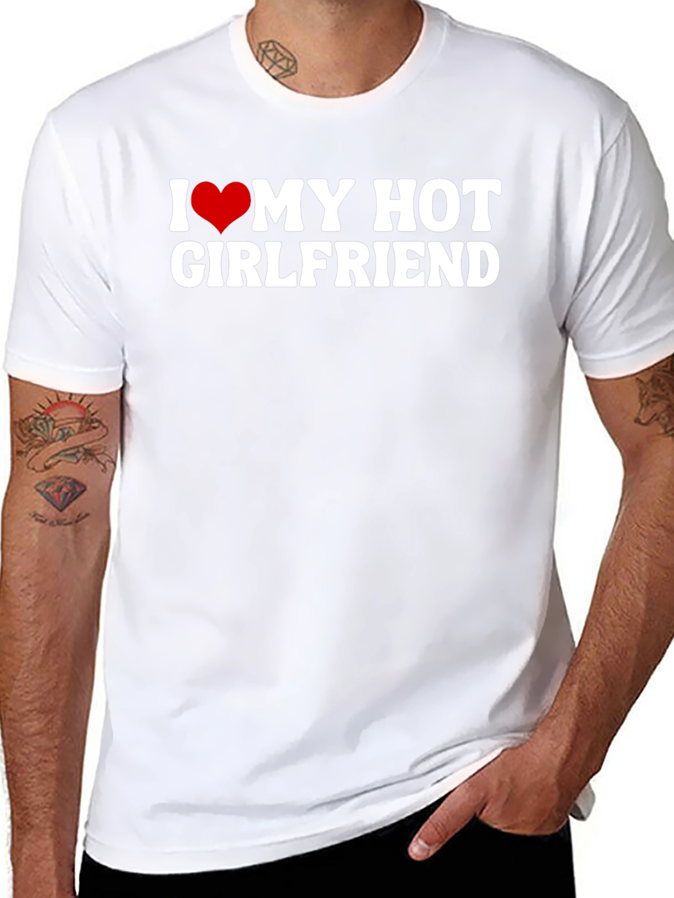 I Heart My Hot Girlfriend Graphic T-Shirt