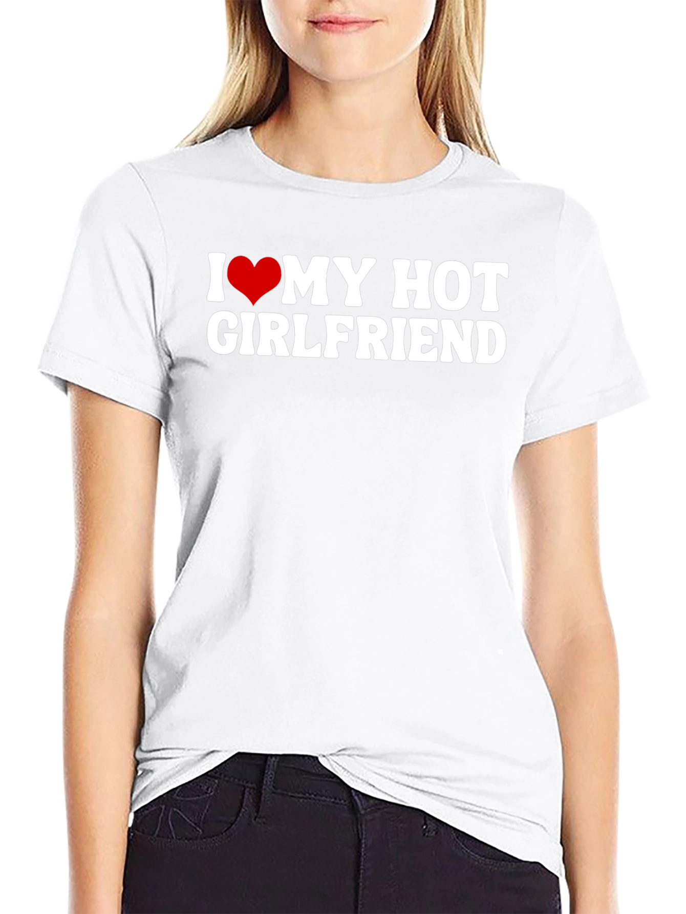 I Heart My Hot Girlfriend Graphic T-Shirt