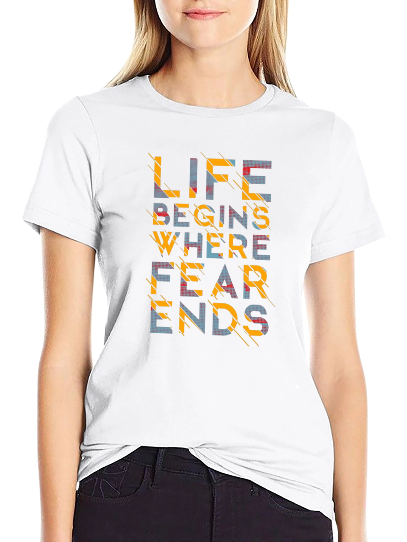 Life Begins Where Fear Ends Graphic Tee