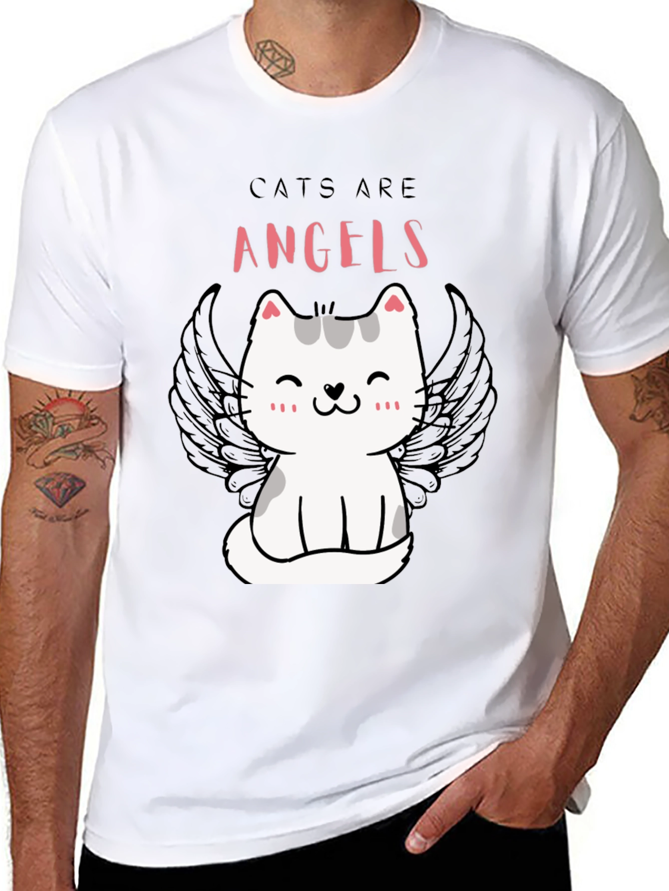Cats Are Angels T-Shirt - Cute & Comfy