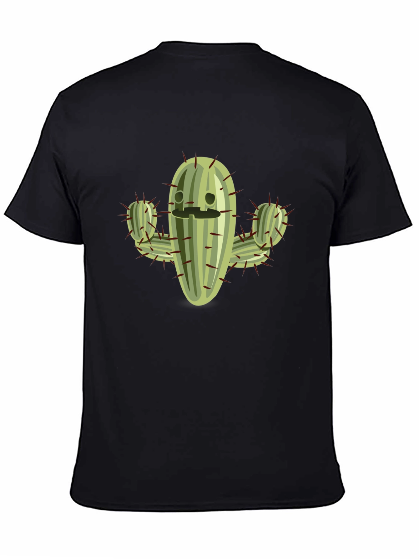 Cactus Graphic Tee - Comfy Black T-Shirt
