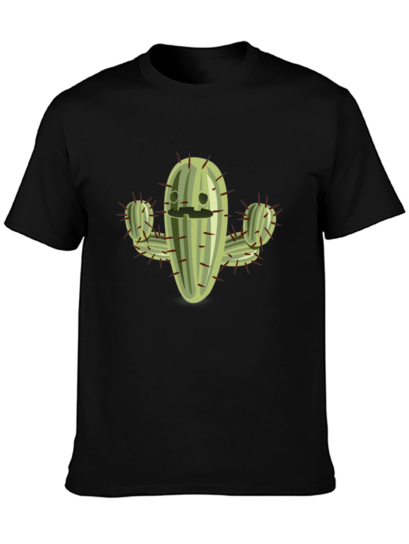Cactus Graphic Tee - Comfy Black T-Shirt