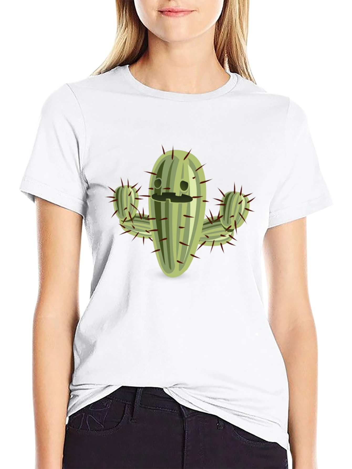 Cactus Graphic Tee - Comfy Black T-Shirt