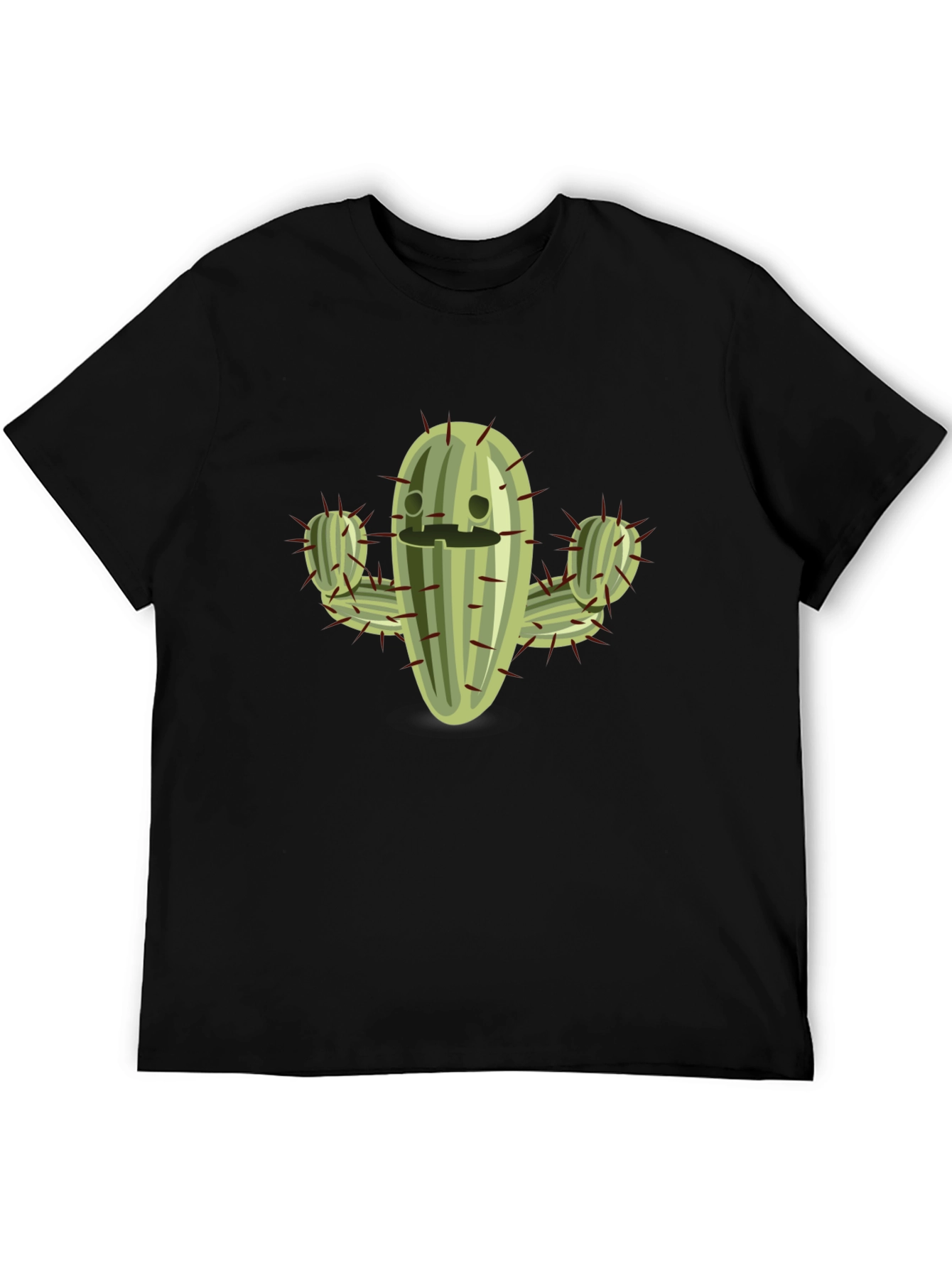 Cactus Graphic Tee - Comfy Black T-Shirt