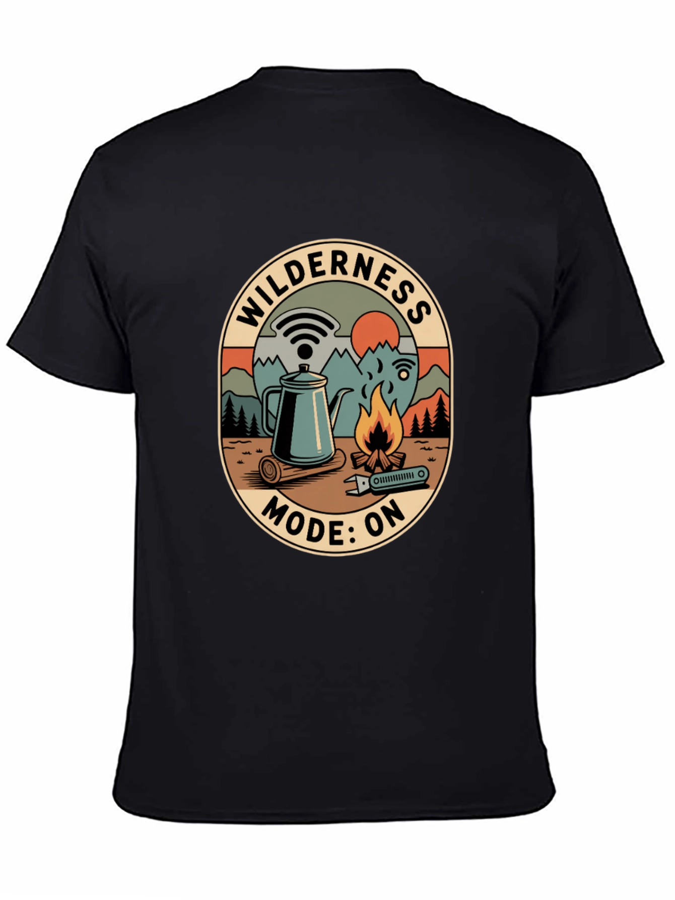 Wilderness Mode On Graphic Tee