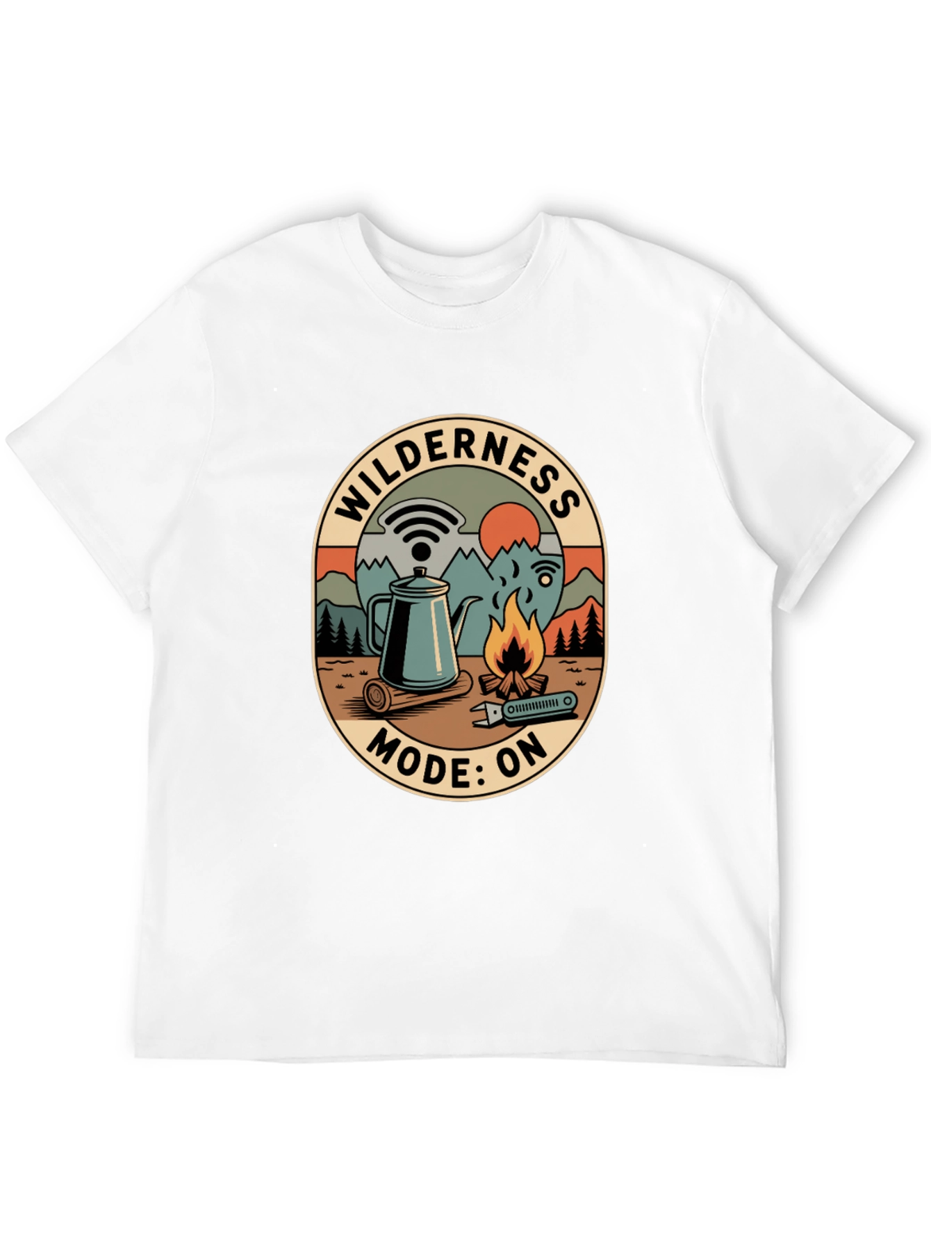 Wilderness Mode On Graphic Tee