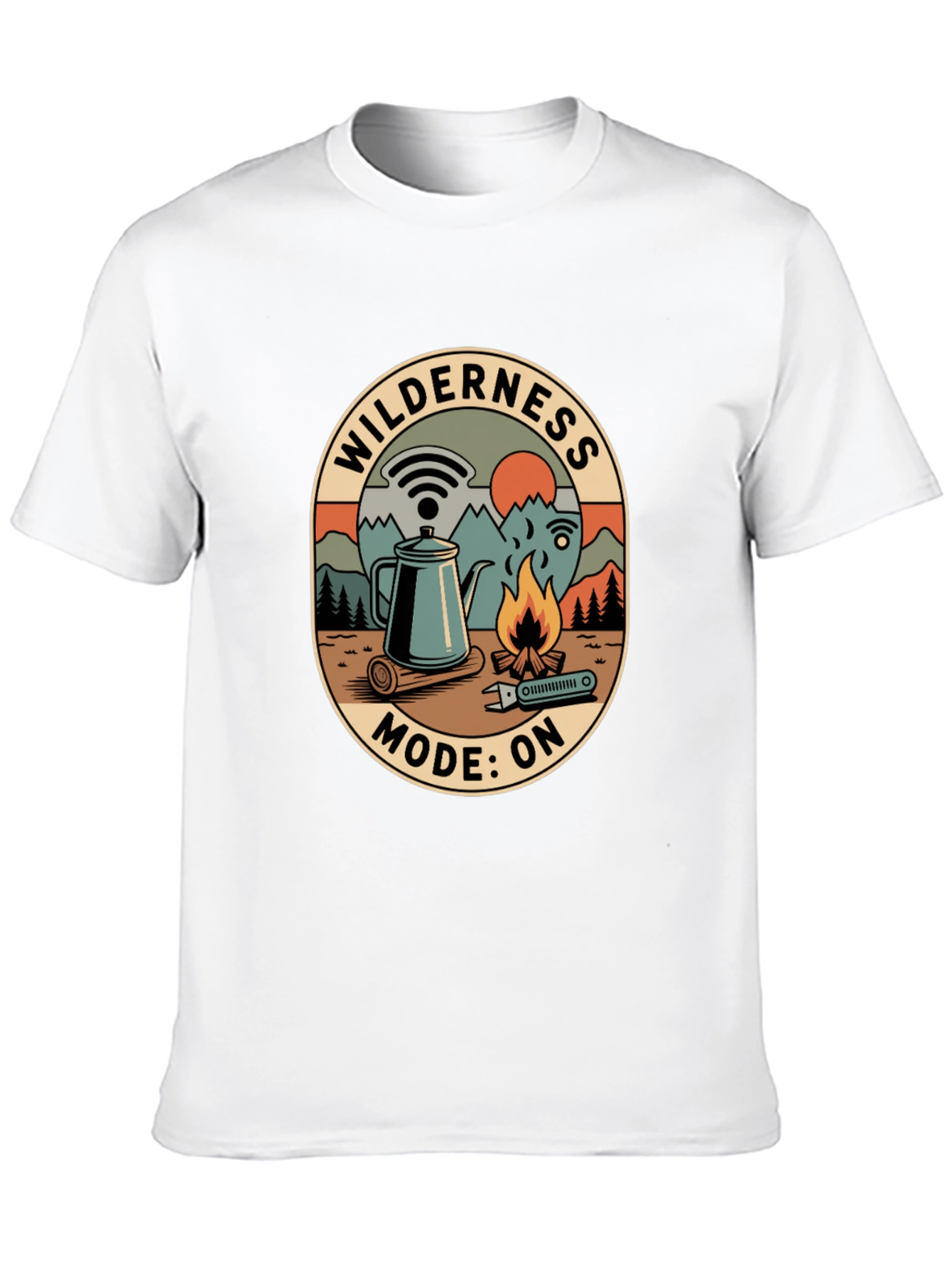 Wilderness Mode On Graphic Tee