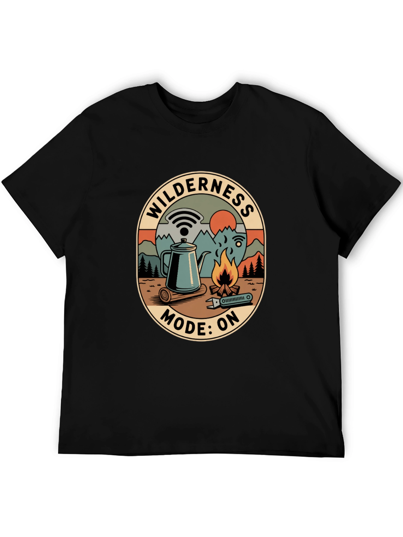 Wilderness Mode On Graphic Tee