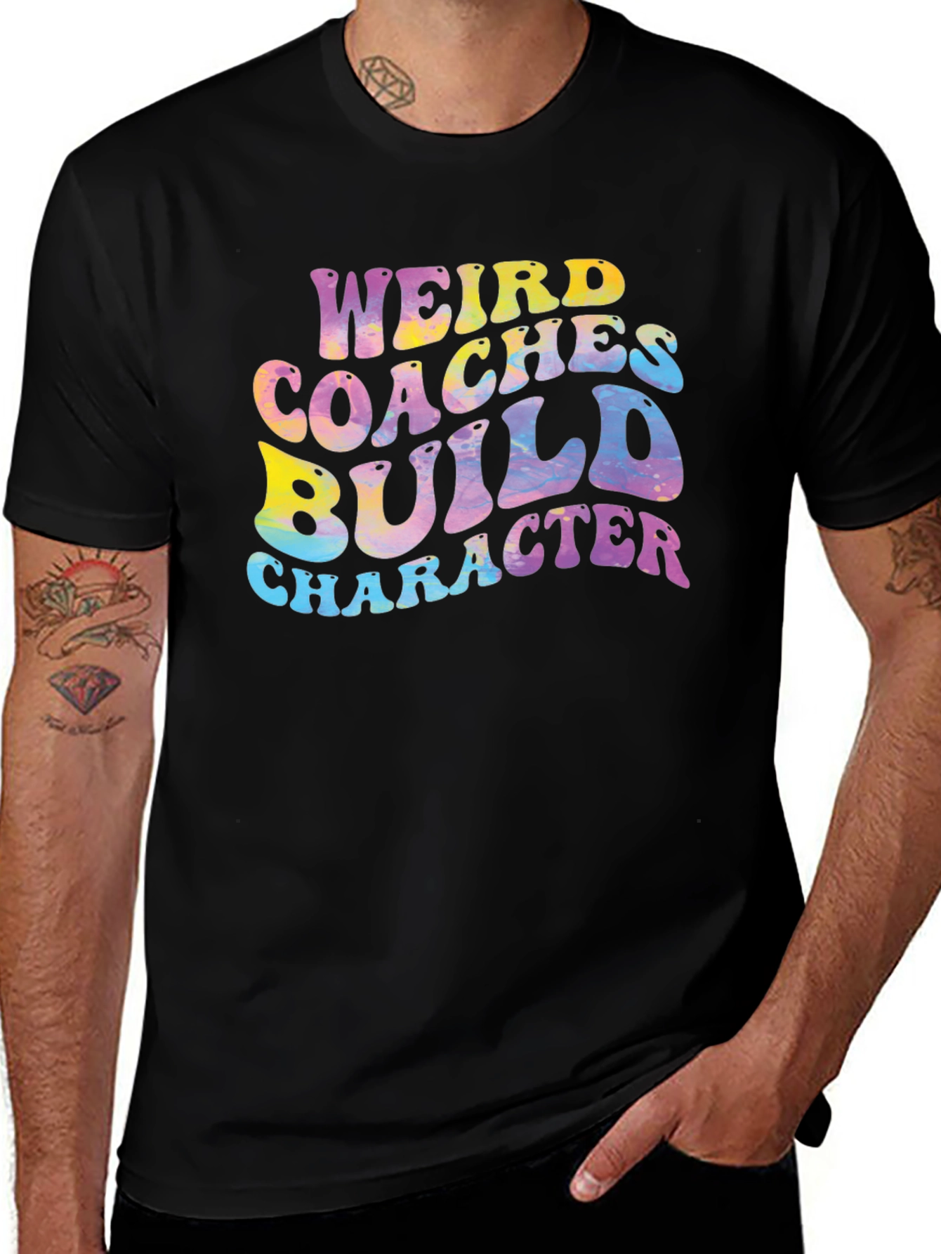 Weird Coaches Build Character Graphic Tee