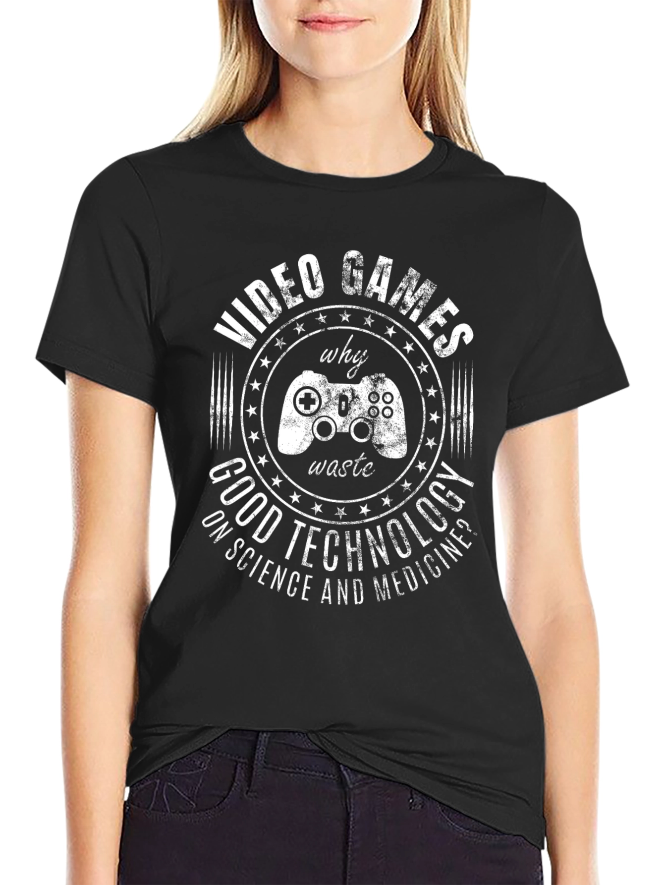 Video Games Good Technology Tee