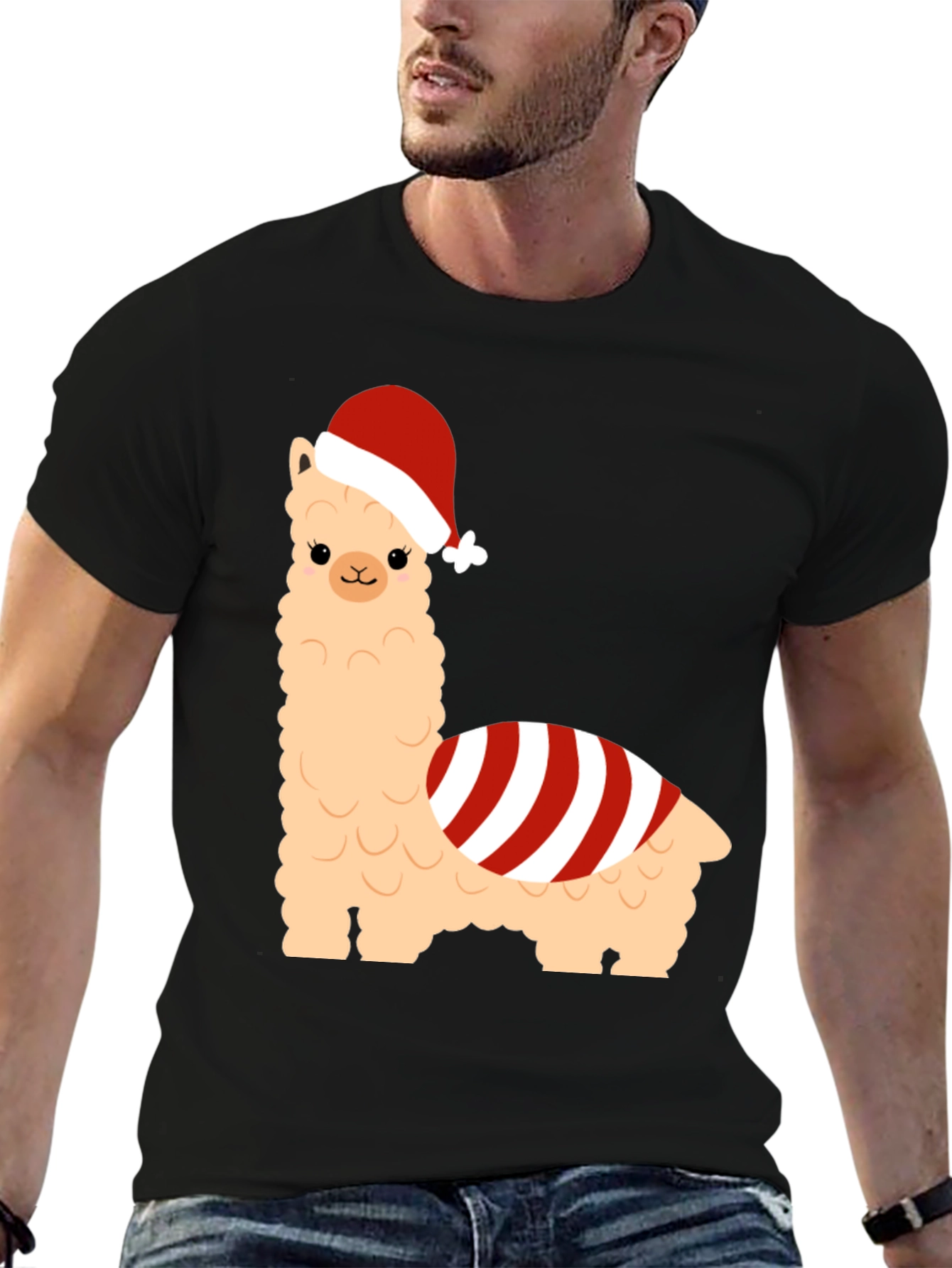 Holiday Llama T-Shirt - Christmas Festive Cute Tee