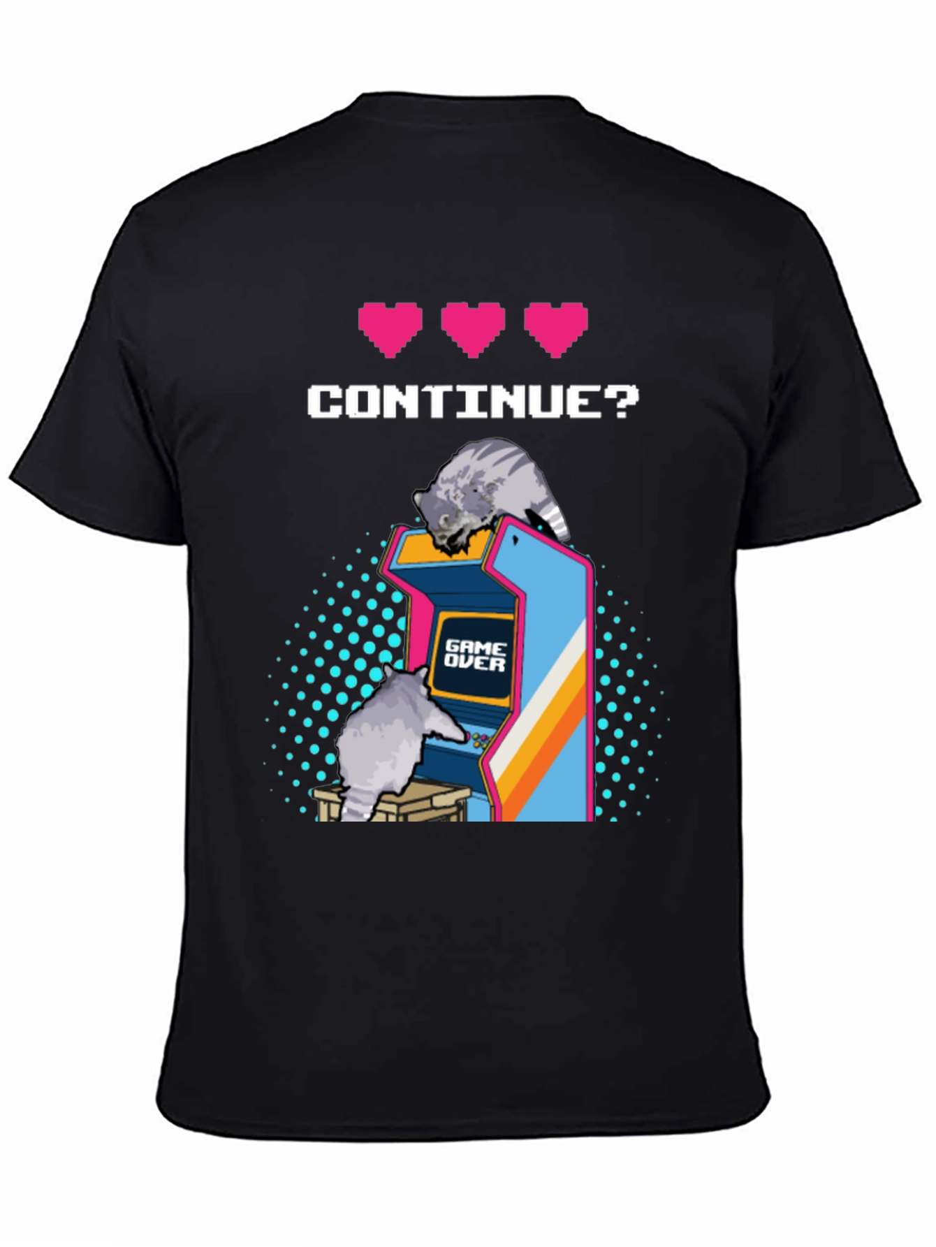 Retro Gamer Cat T-Shirt
