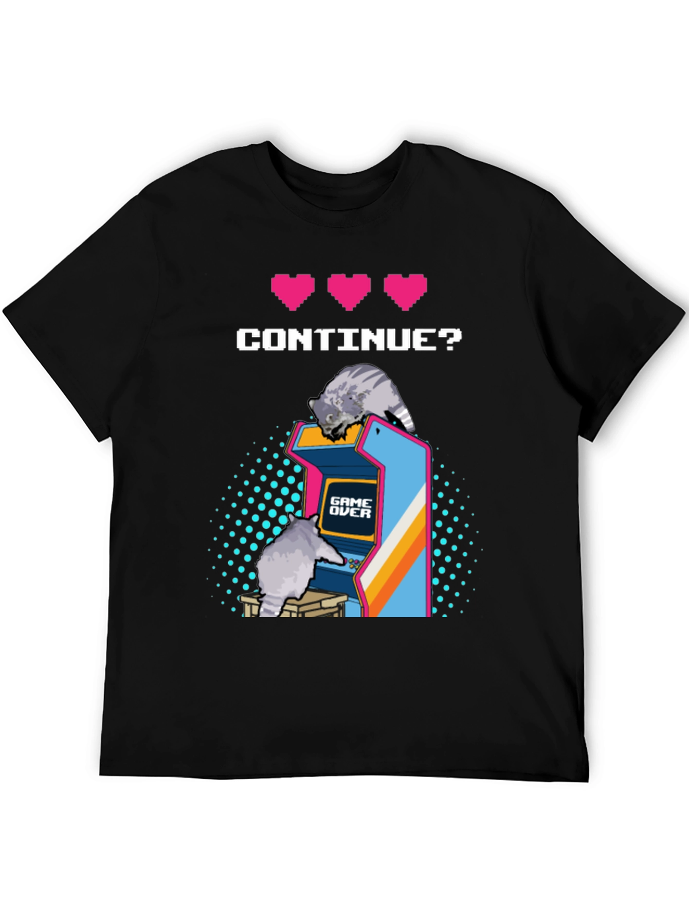 Retro Gamer Cat T-Shirt