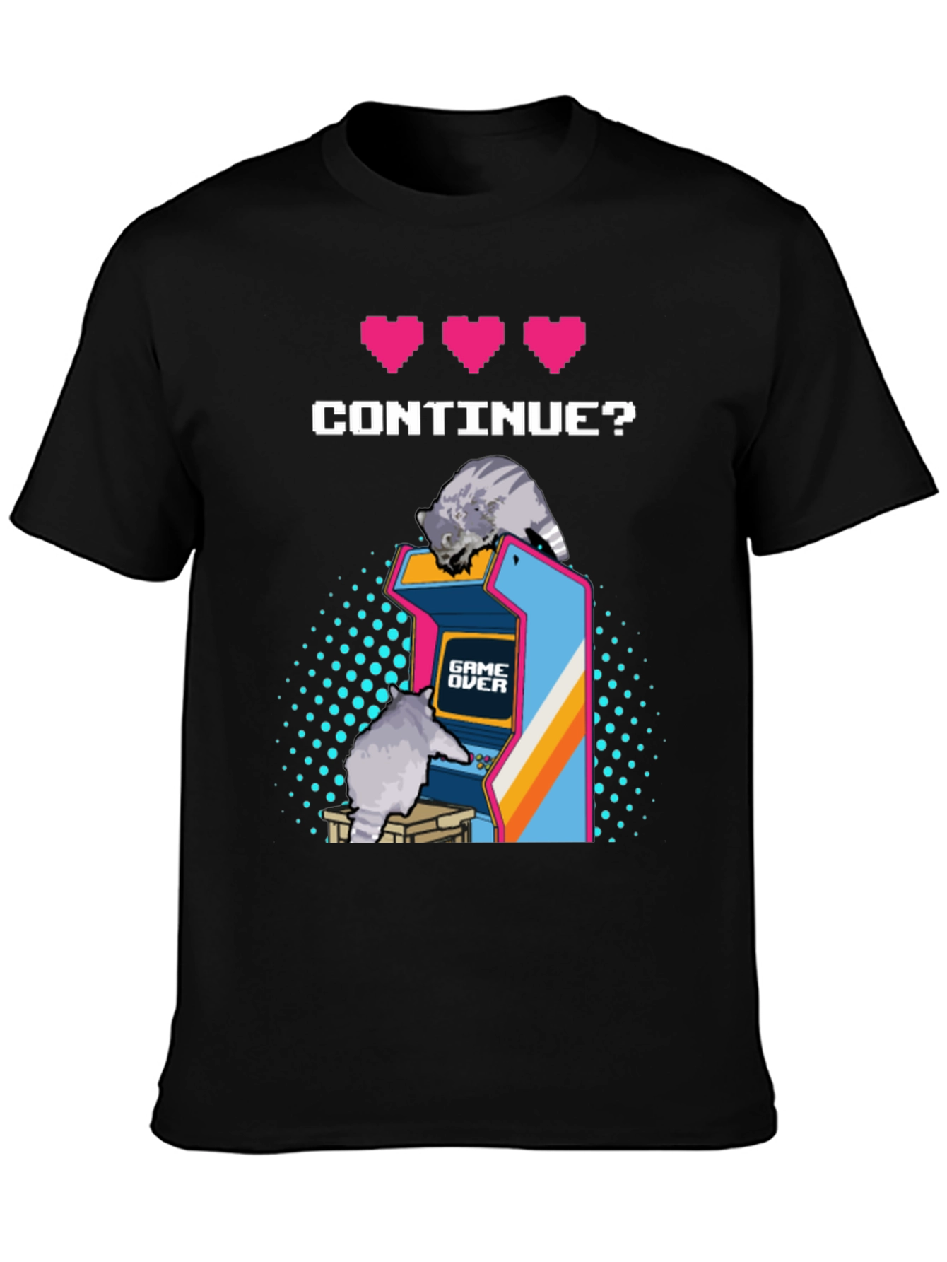 Retro Gamer Cat T-Shirt