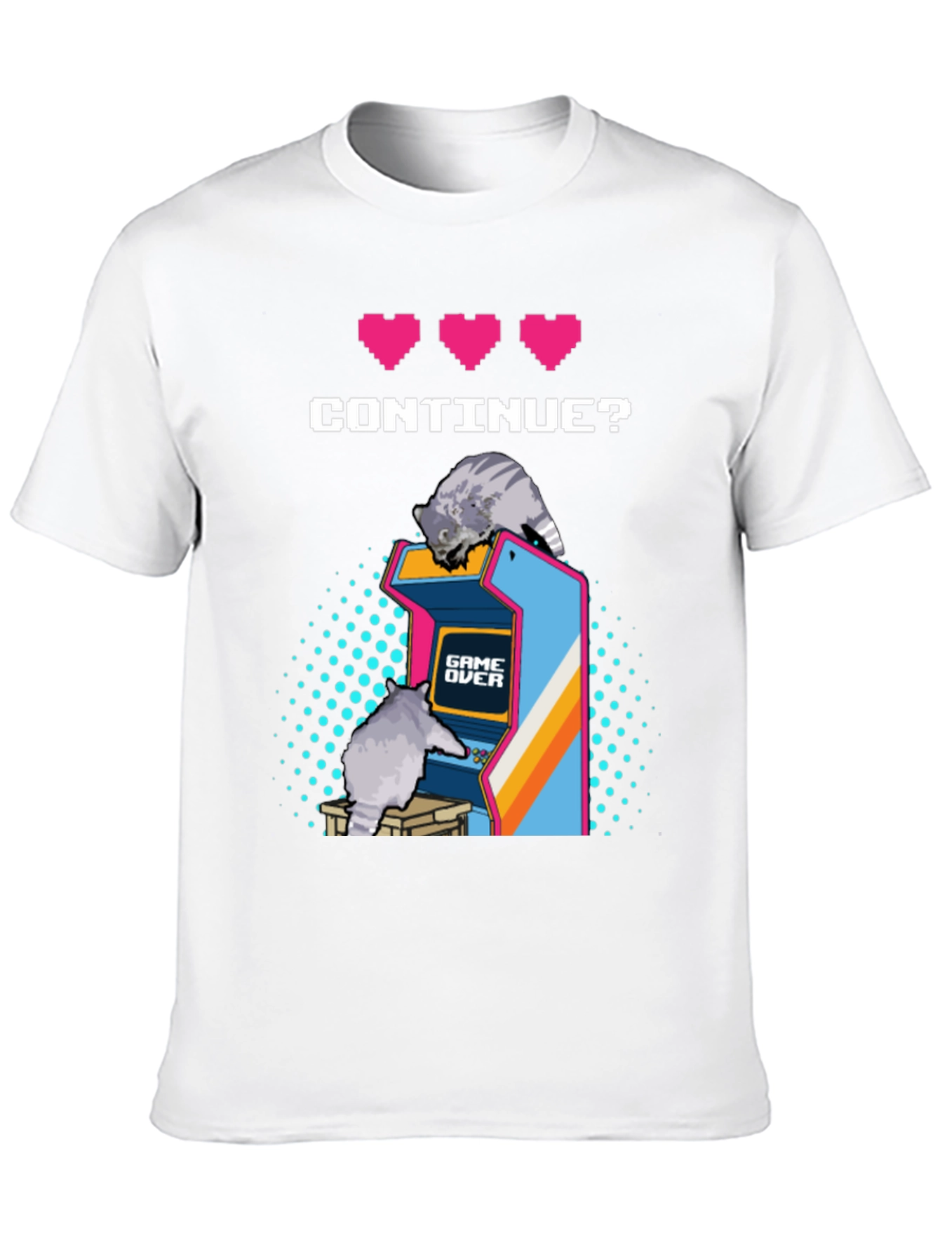 Retro Gamer Cat T-Shirt