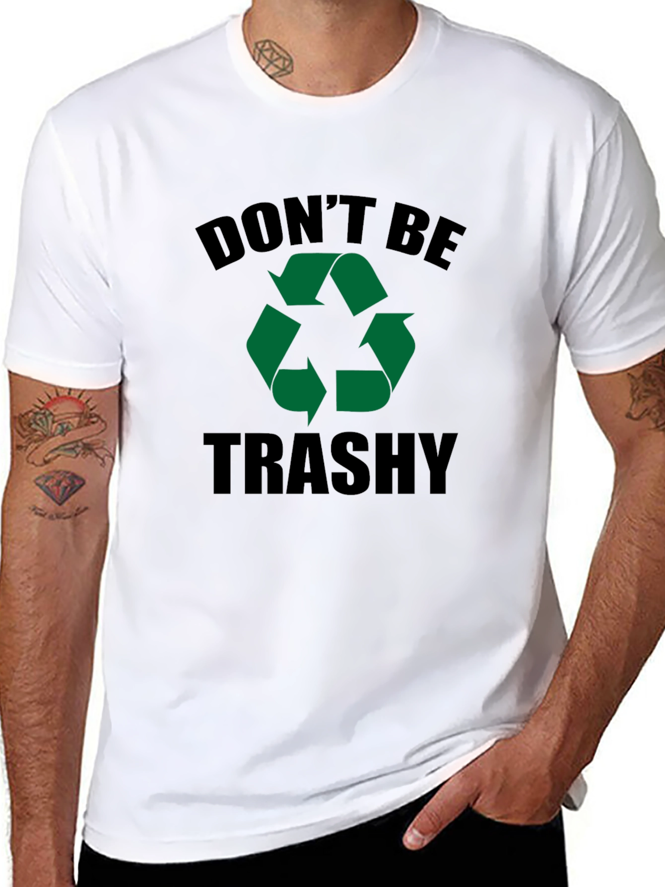 Dont Be Trashy Recycling Graphic Tee