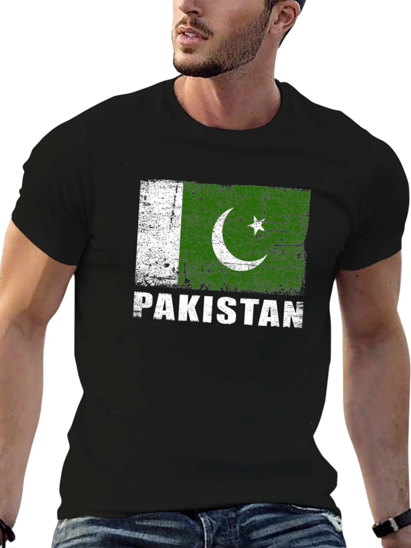 Pakistan Flag T-Shirt - Distressed Graphic Tee
