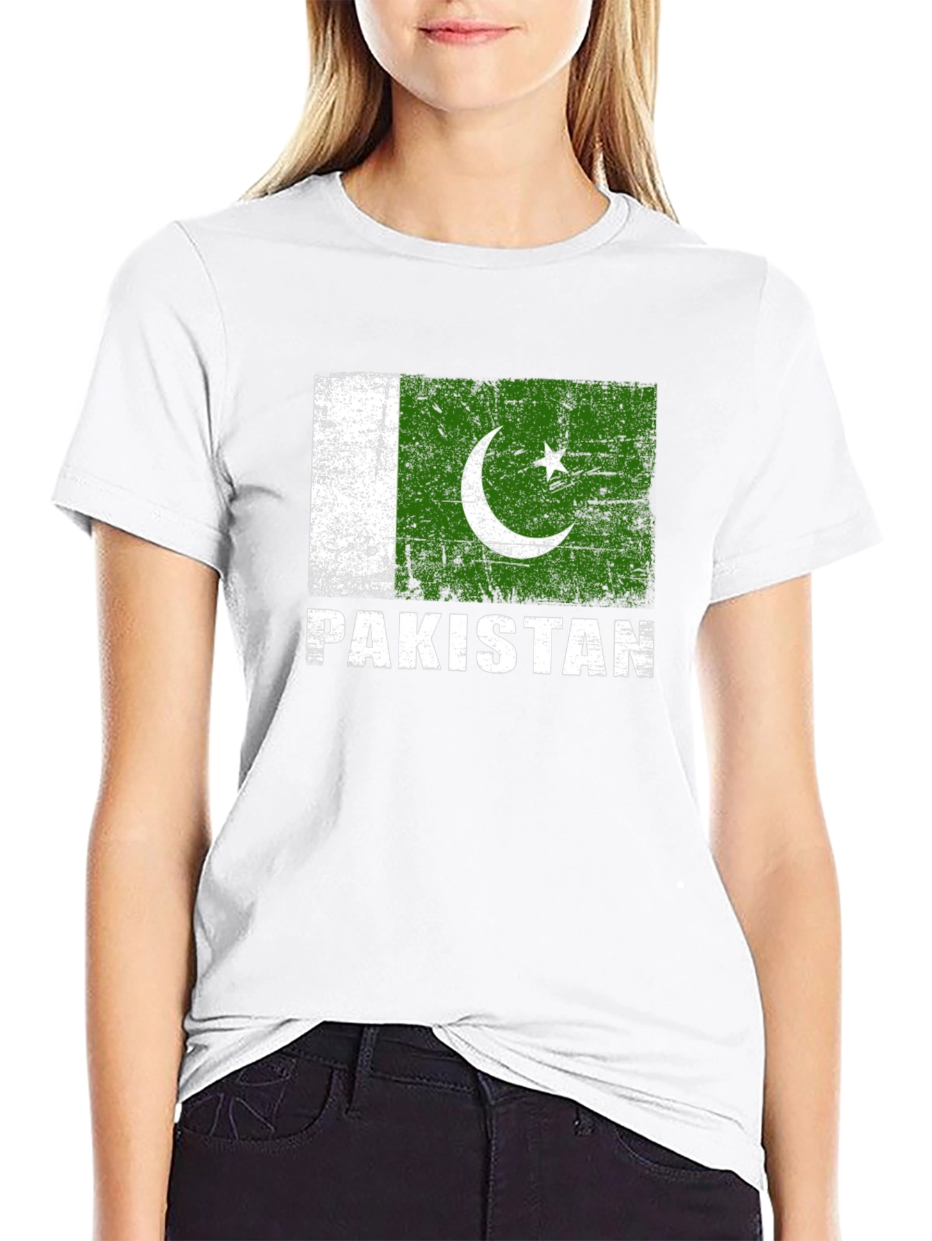 Pakistan Flag T-Shirt - Distressed Graphic Tee