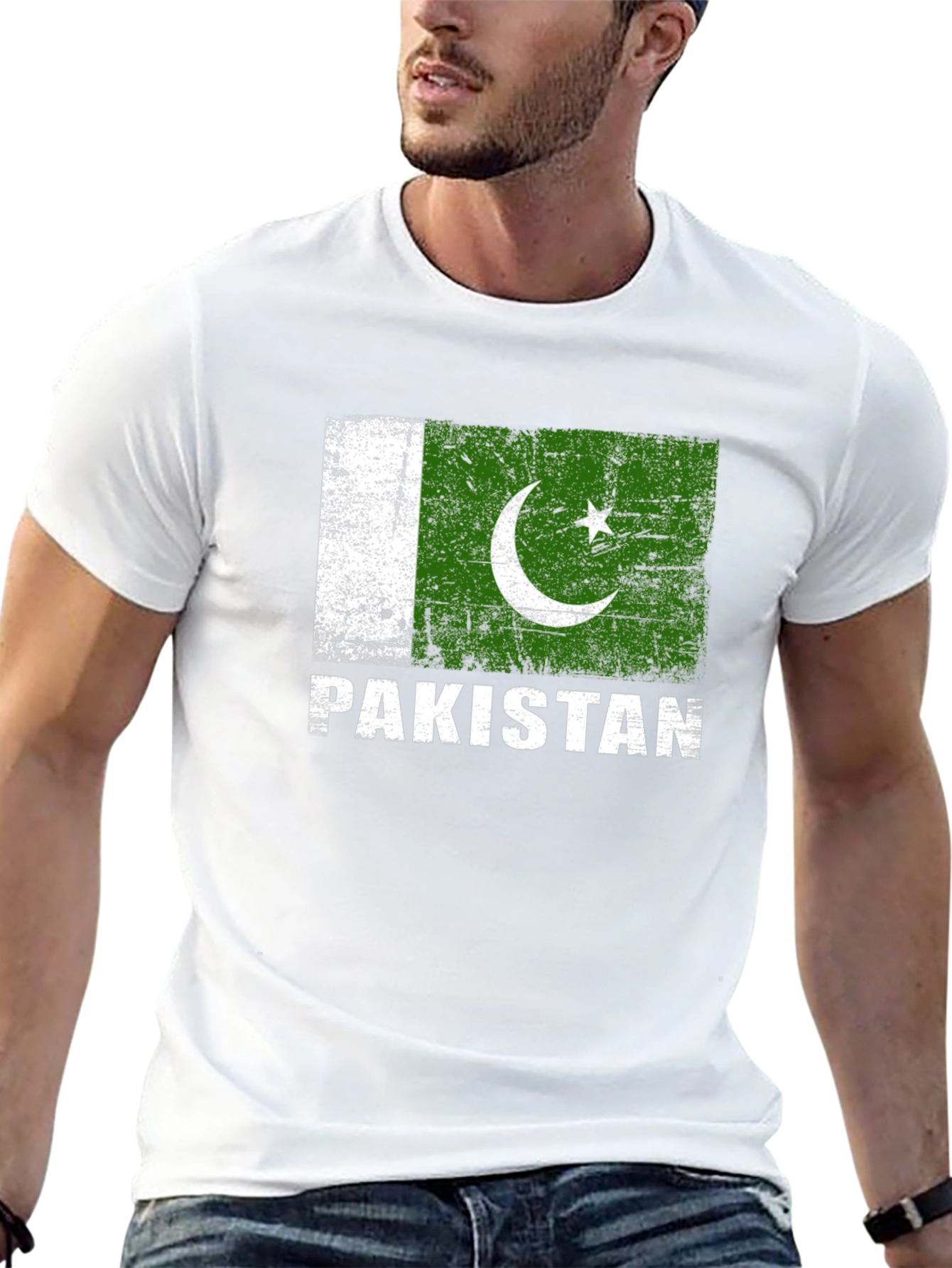 Pakistan Flag T-Shirt - Distressed Graphic Tee