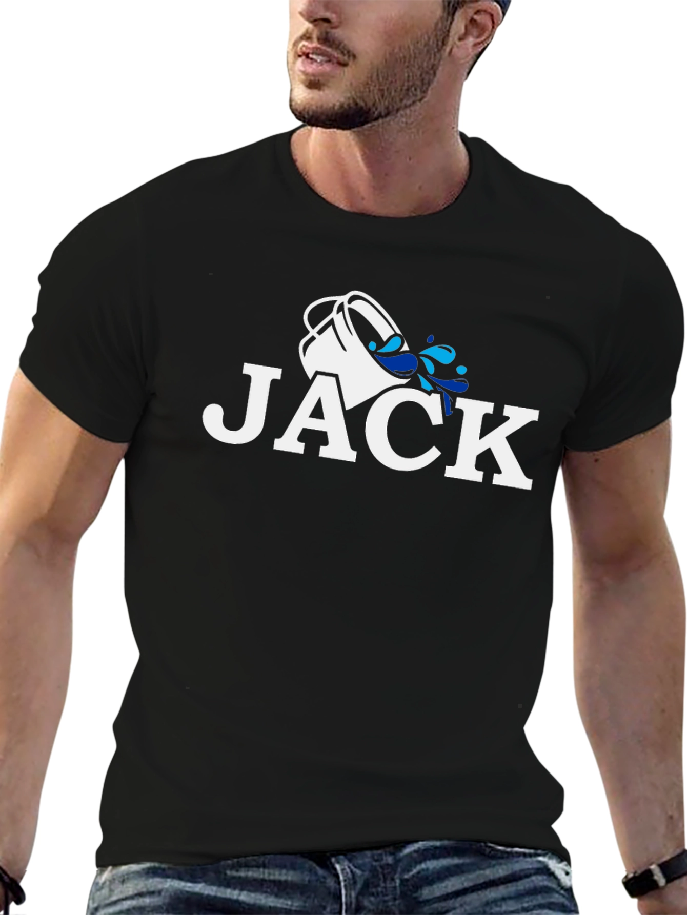 Jack Zodiac Aquarius T-Shirt - Black