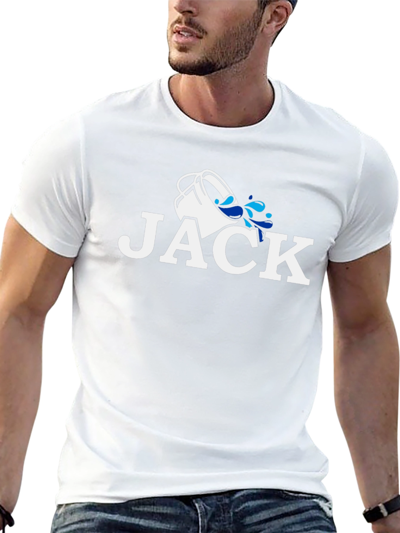 Jack Zodiac Aquarius T-Shirt - Black