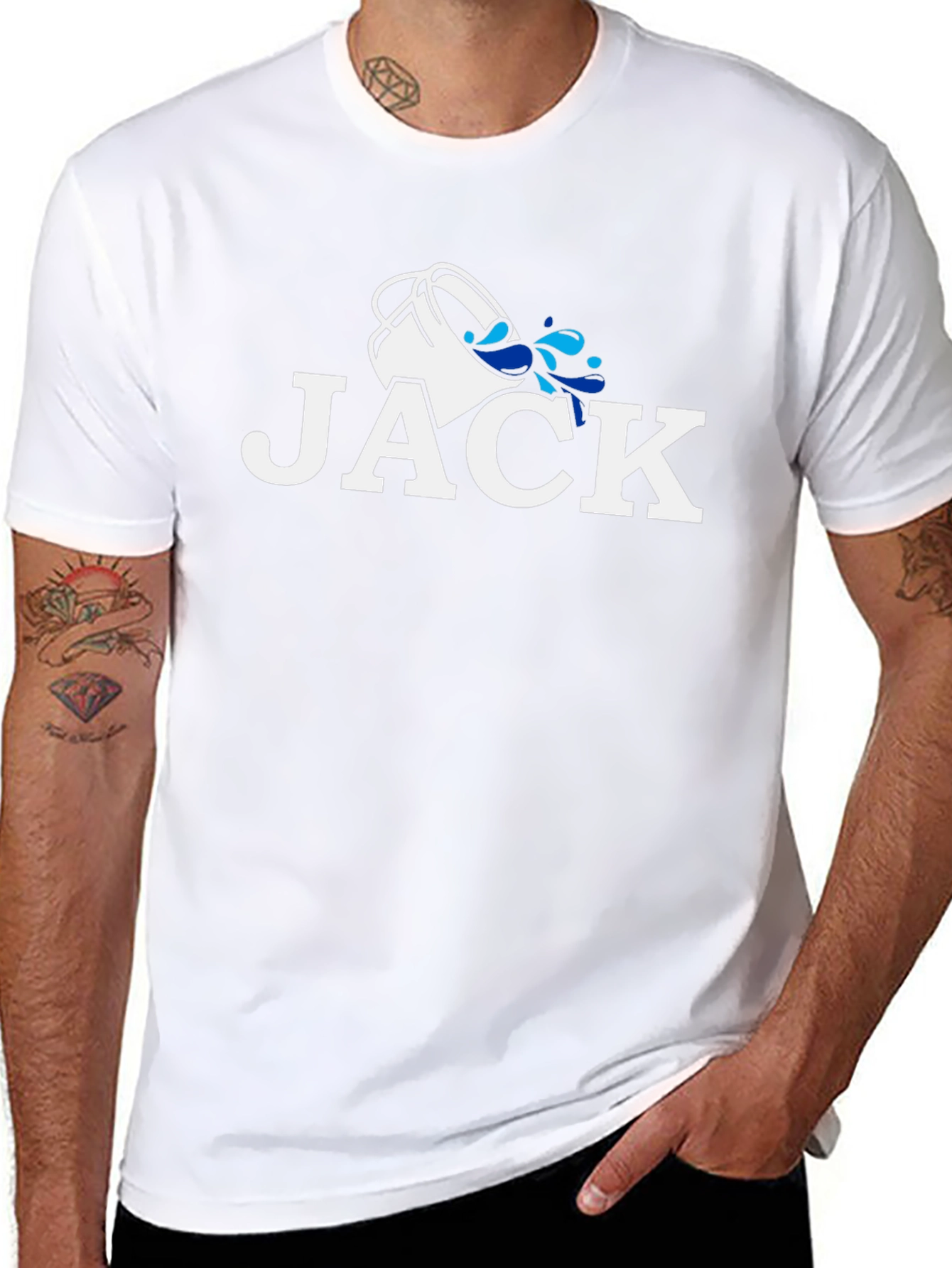 Jack Zodiac Aquarius T-Shirt - Black