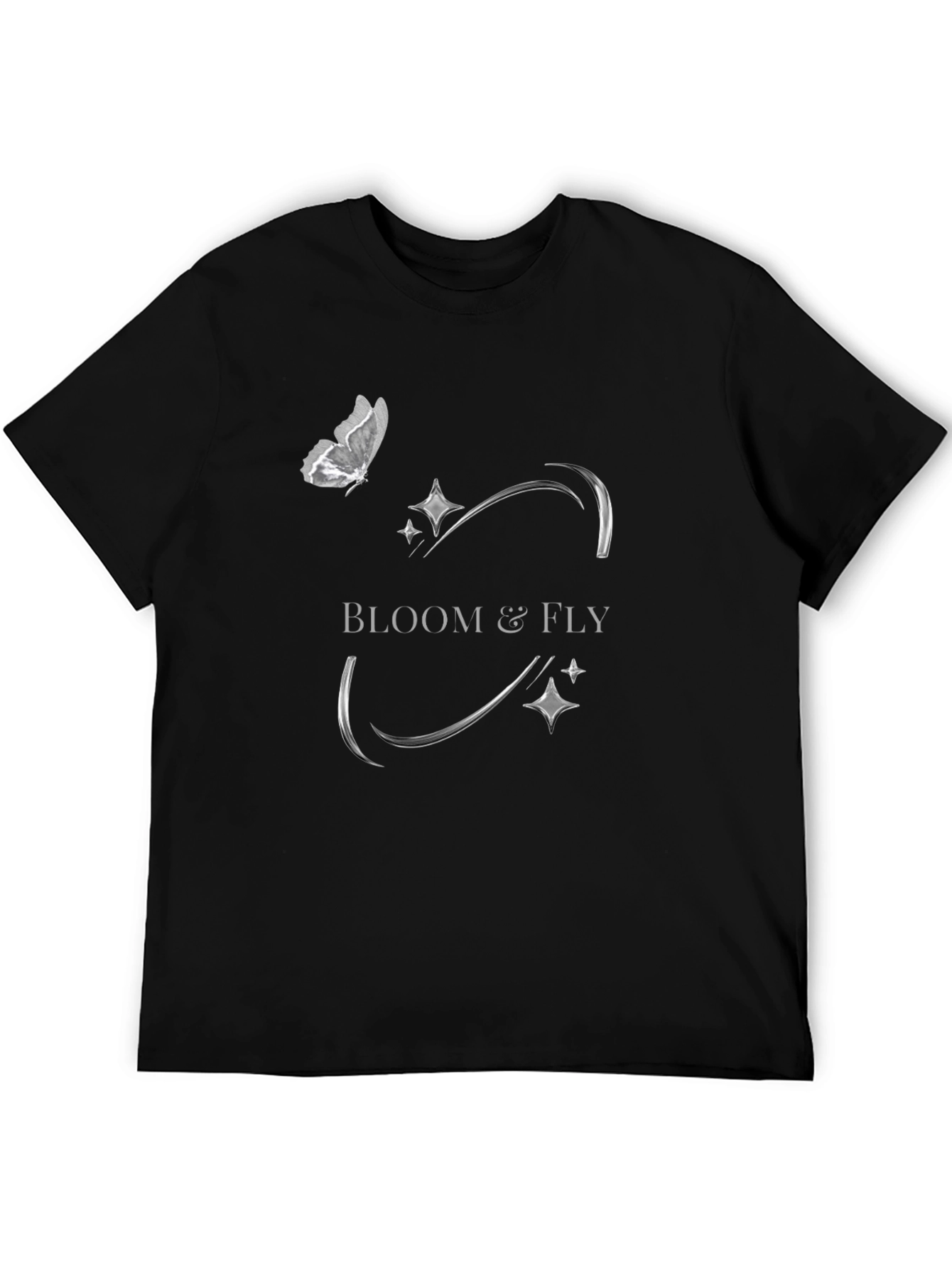 Bloom & Fly Black Graphic Tee