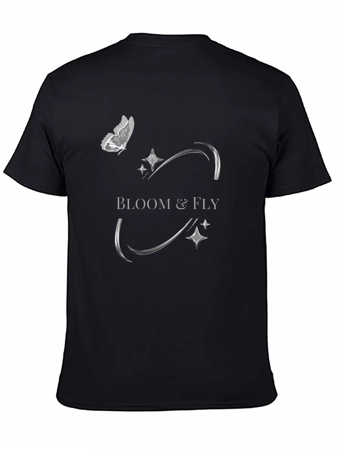 Bloom & Fly Black Graphic Tee