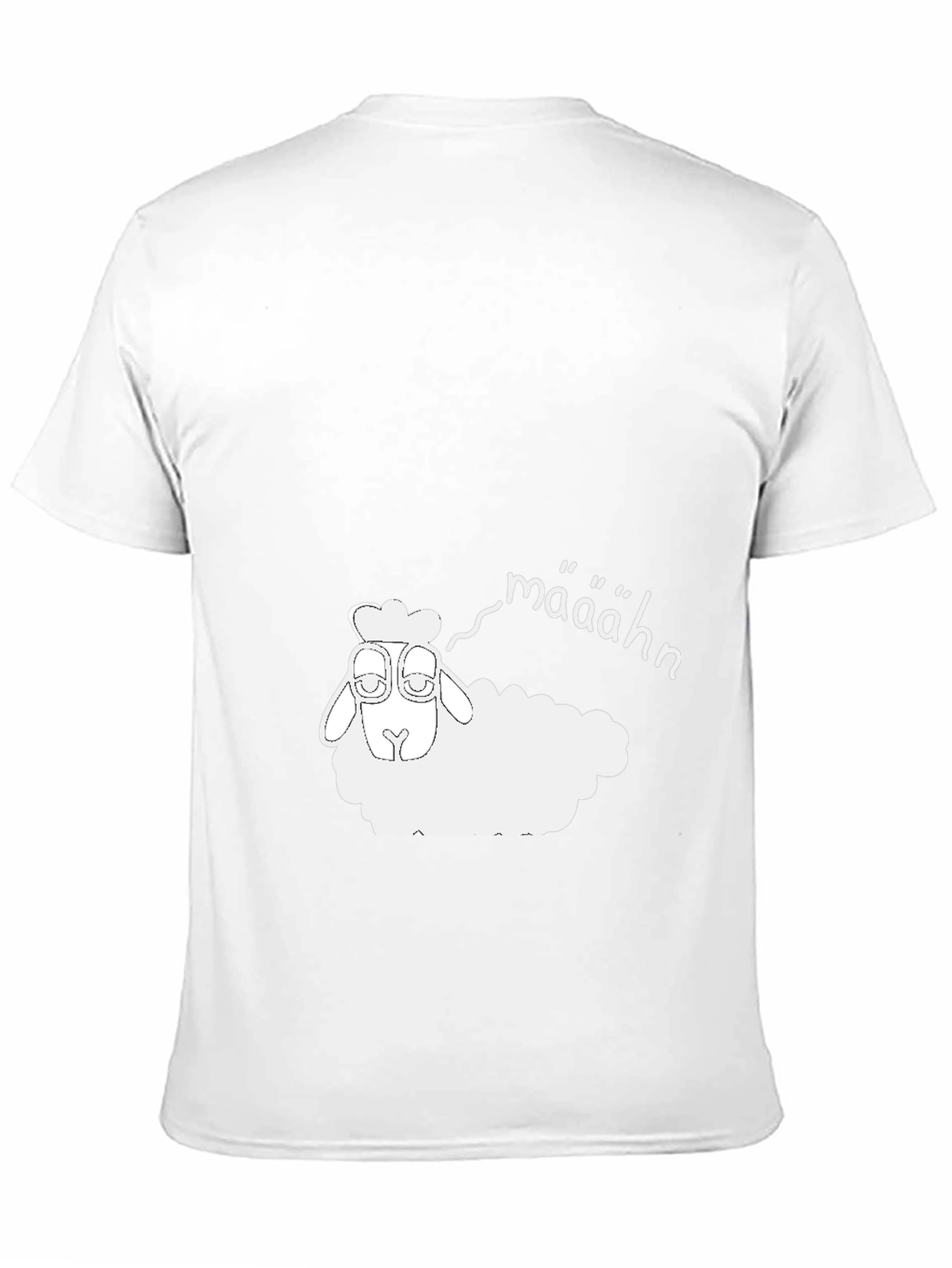 Funny Sheep Määähn Black T-Shirt