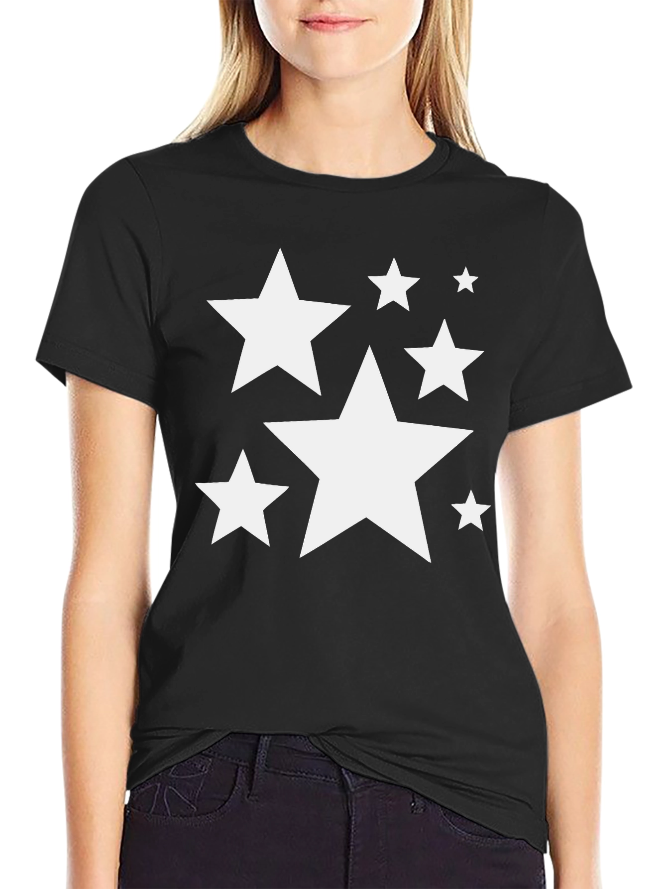 Stars Graphic T-Shirt - Casual Style