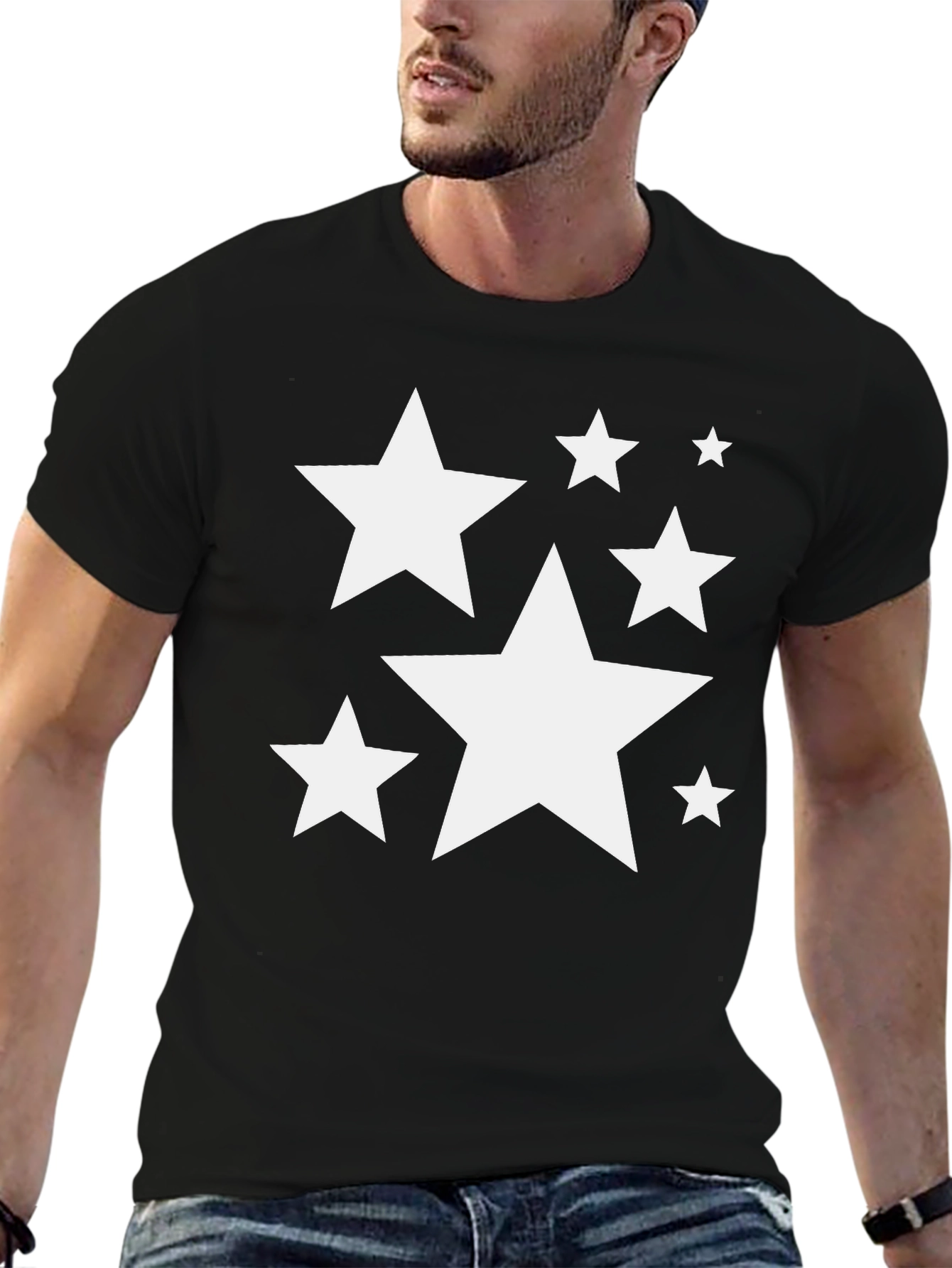 Stars Graphic T-Shirt - Casual Style