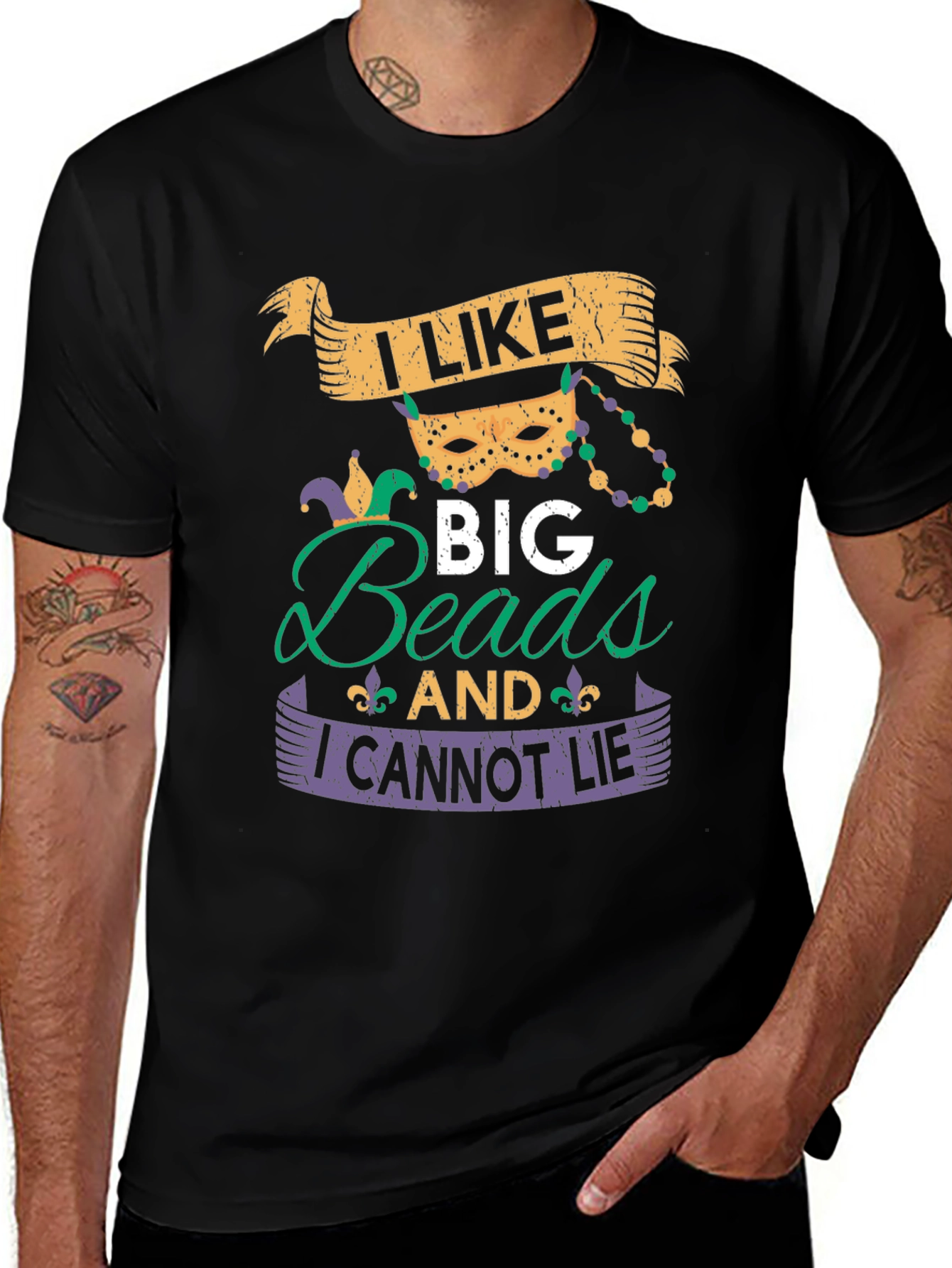 Mardi Gras Beads T-Shirt